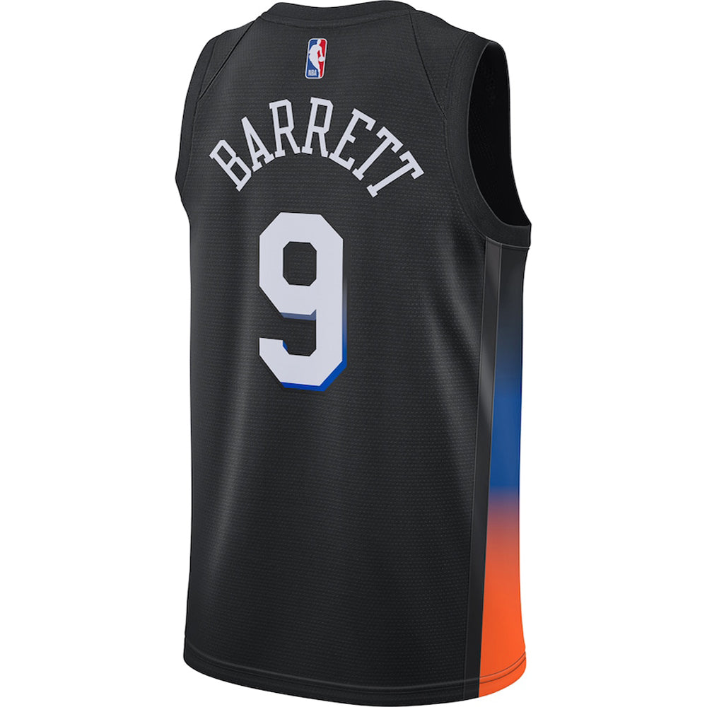 Mens New York Knicks RJ Barret City Edition Jersey Black