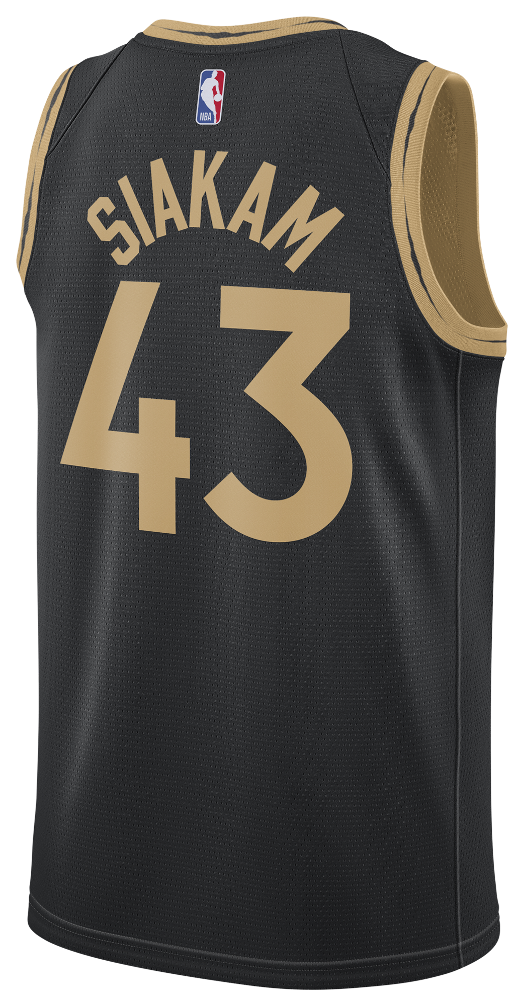 Men's Siakam Pascal Nike Raptors NBA City Edition Swingman Jersey - Black