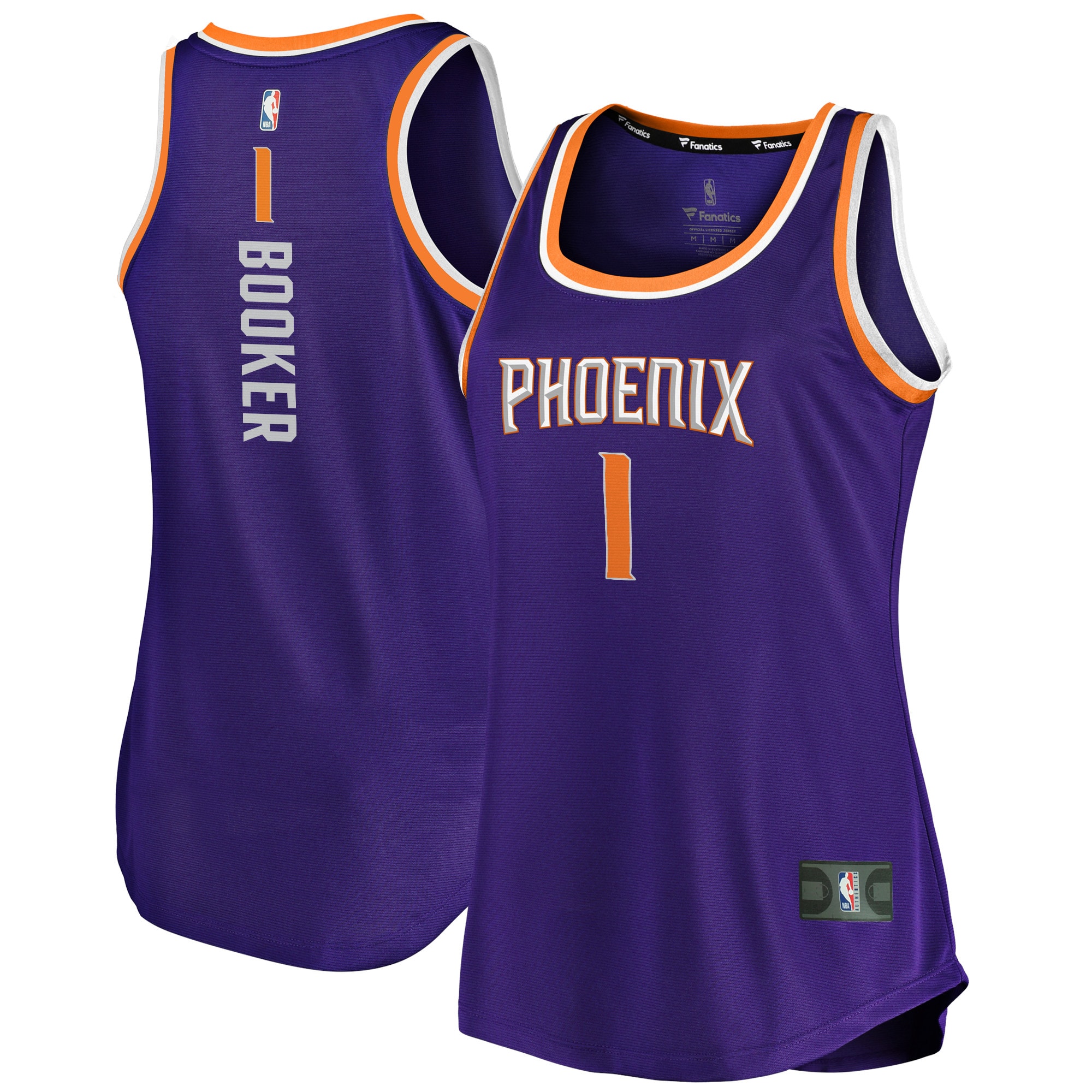 Devin Booker Phoenix Suns Fanatics Branded Women's Fast Break Team Tank Jersey - Icon Edition - Purple