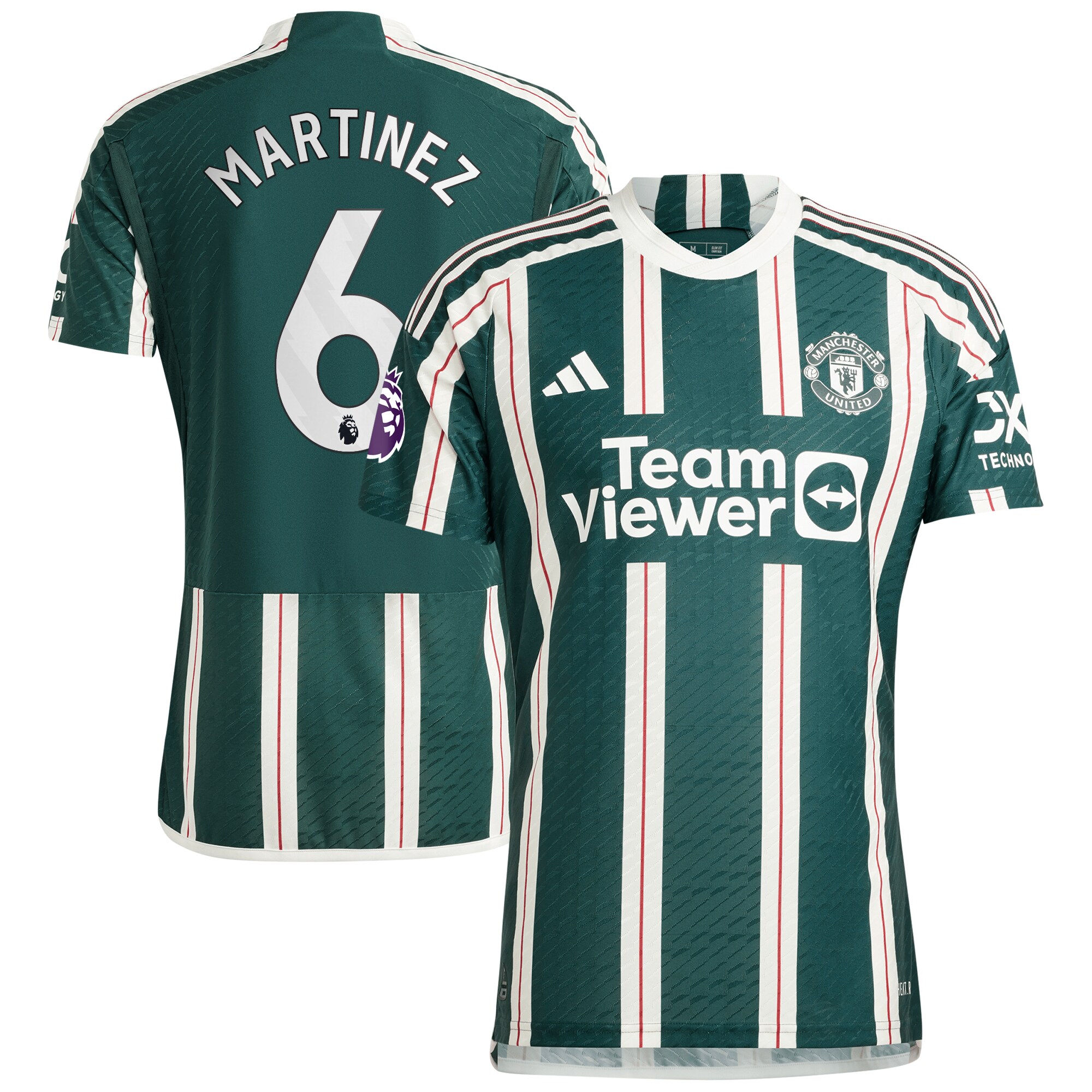 Lisandro Martínez Manchester United adidas 2023/24 Away Authentic Player Jersey - Green