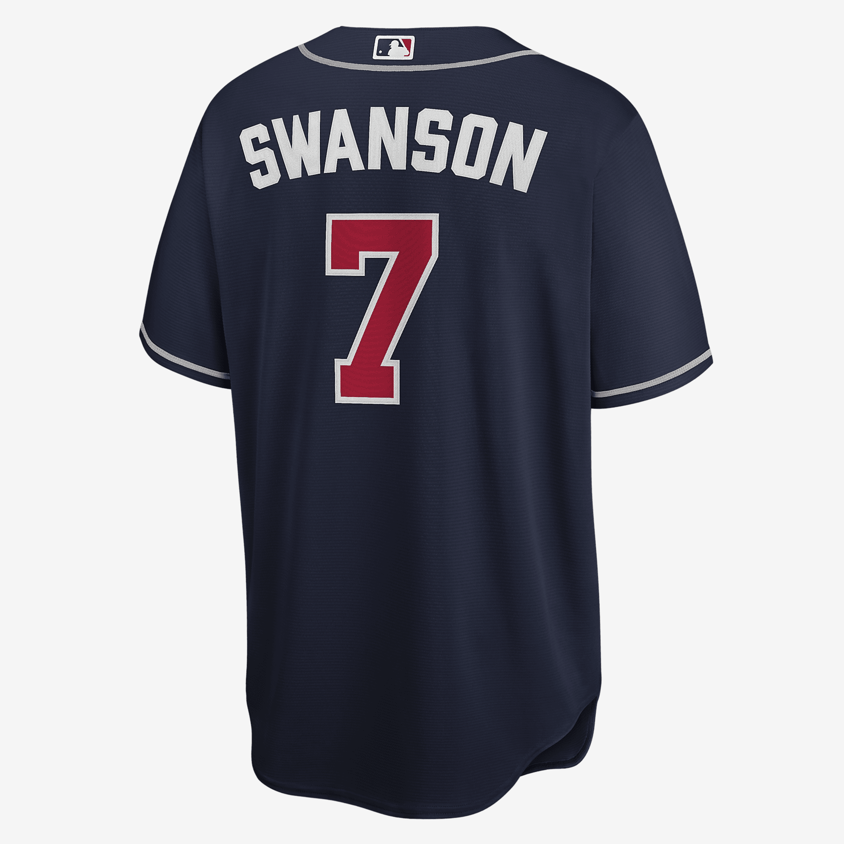 MLB Atlanta Braves (Dansby Swanson) Men's Replica Baseball Jersey - Midnight Navy