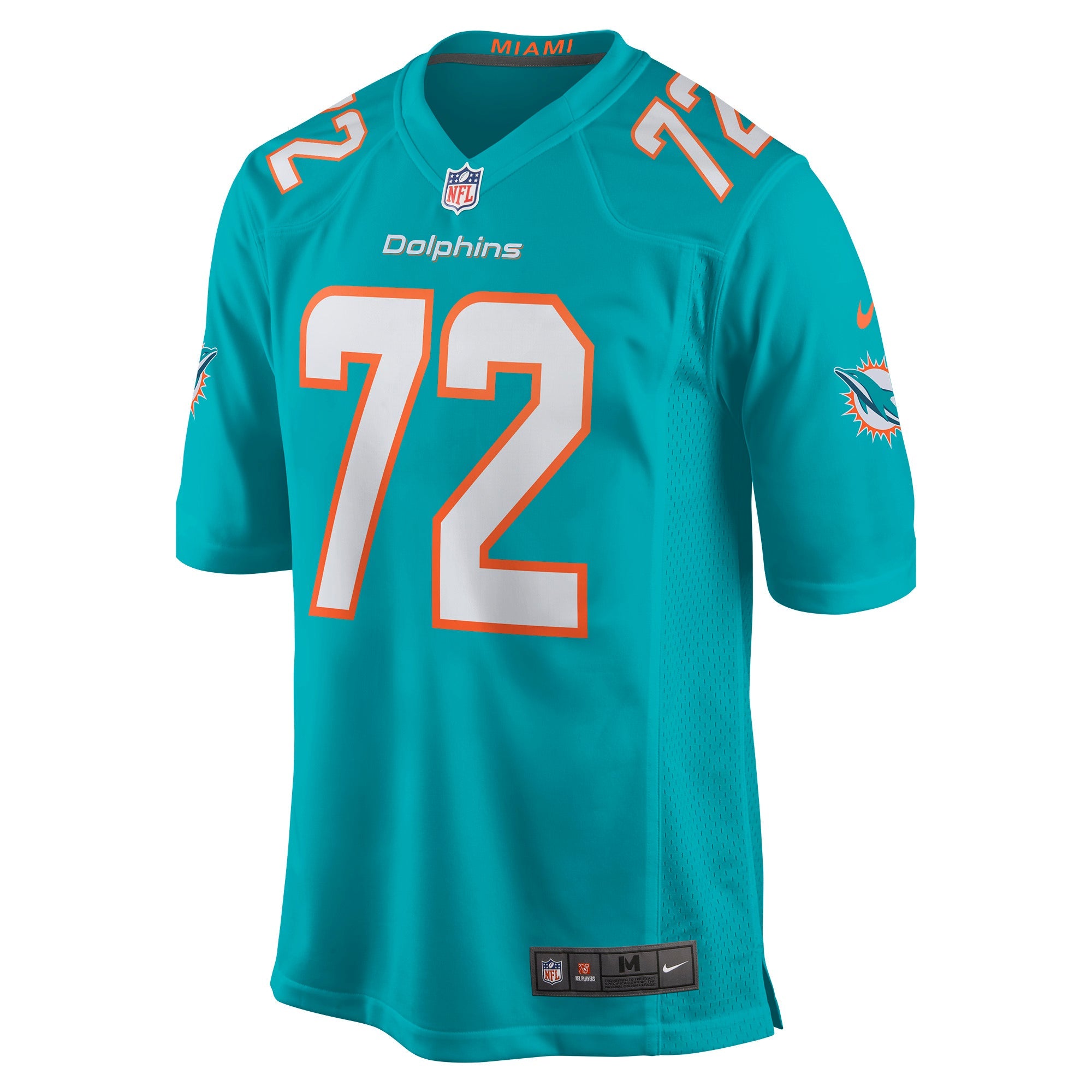 Men's Nike Terron Armstead Aqua Miami Dolphins Game Jersey