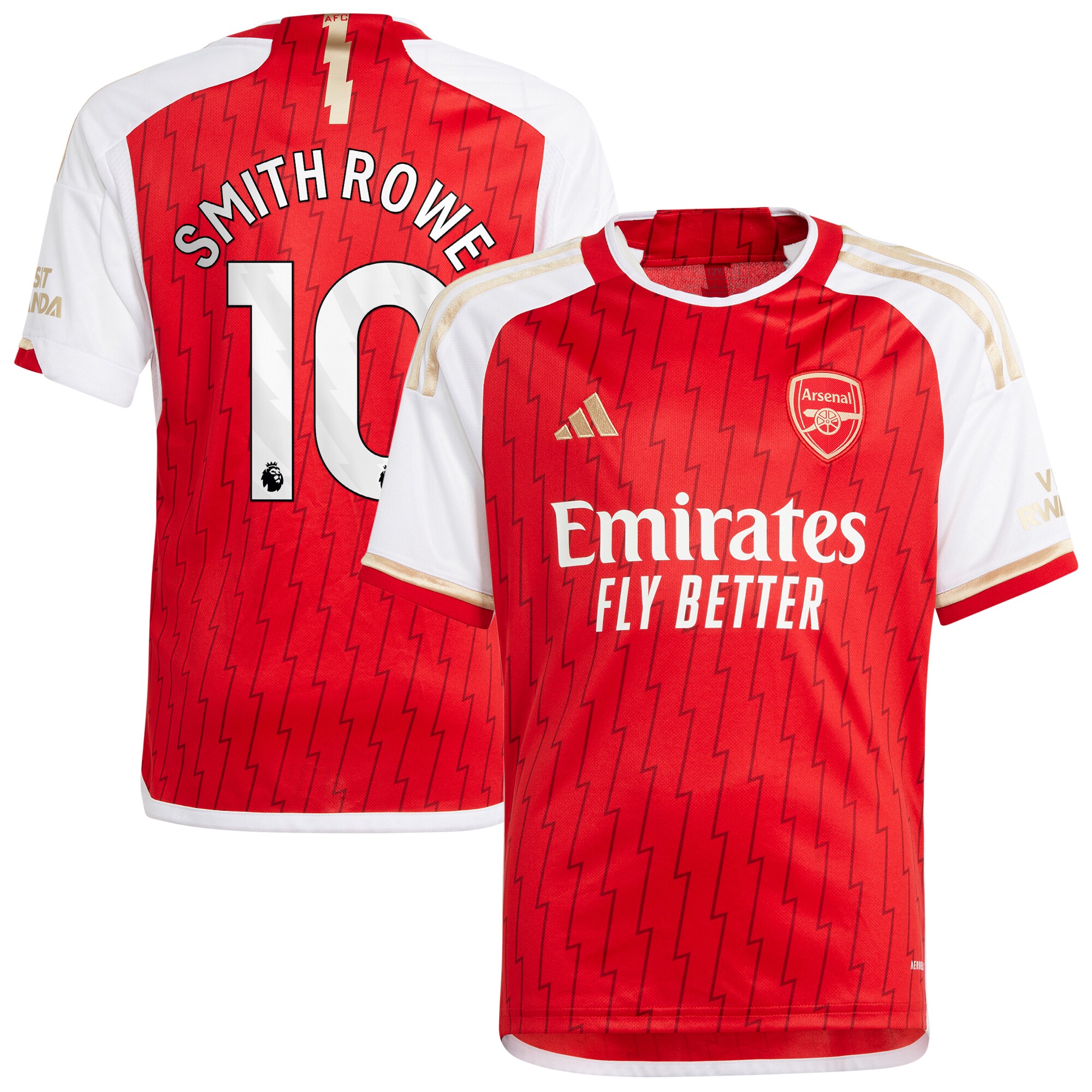 Emile Smith Rowe Arsenal adidas Youth 2023/24 Home Replica Player Jersey - Red