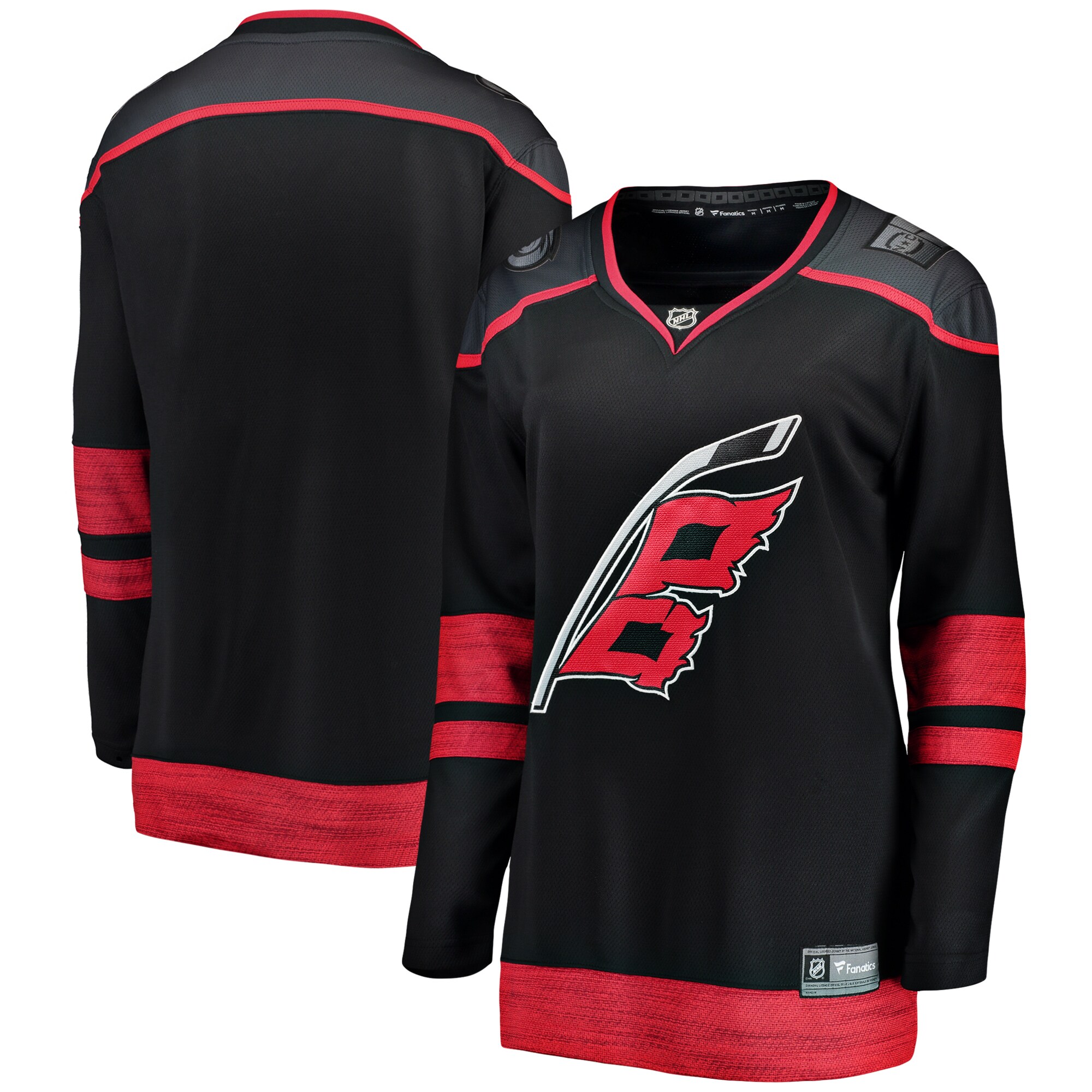 Carolina Hurricanes Fanatics Branded Women's Alternate Breakaway Jersey - Black