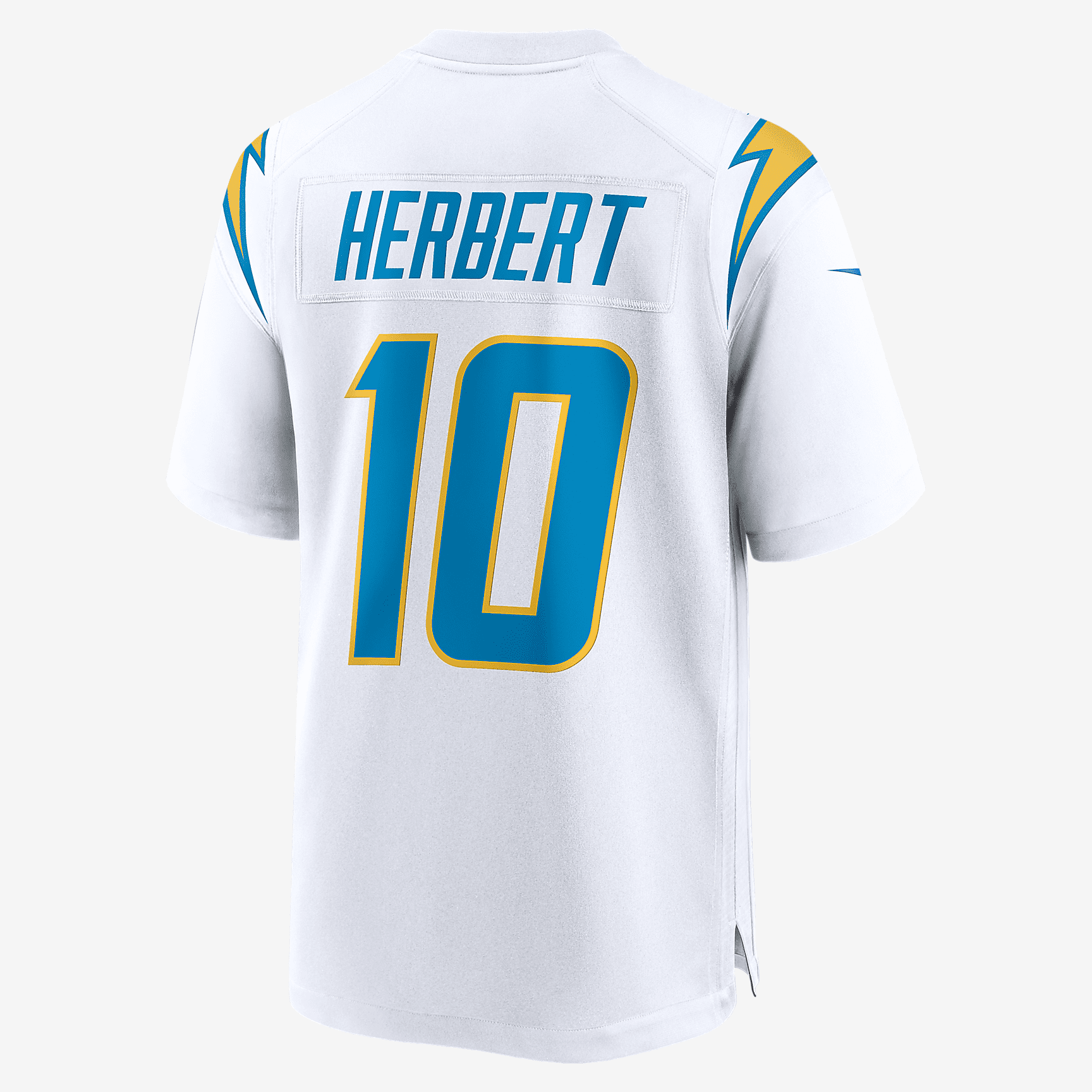 NFL Los Angeles Chargers (Justin Herbert) Men's Game Football Jersey - White