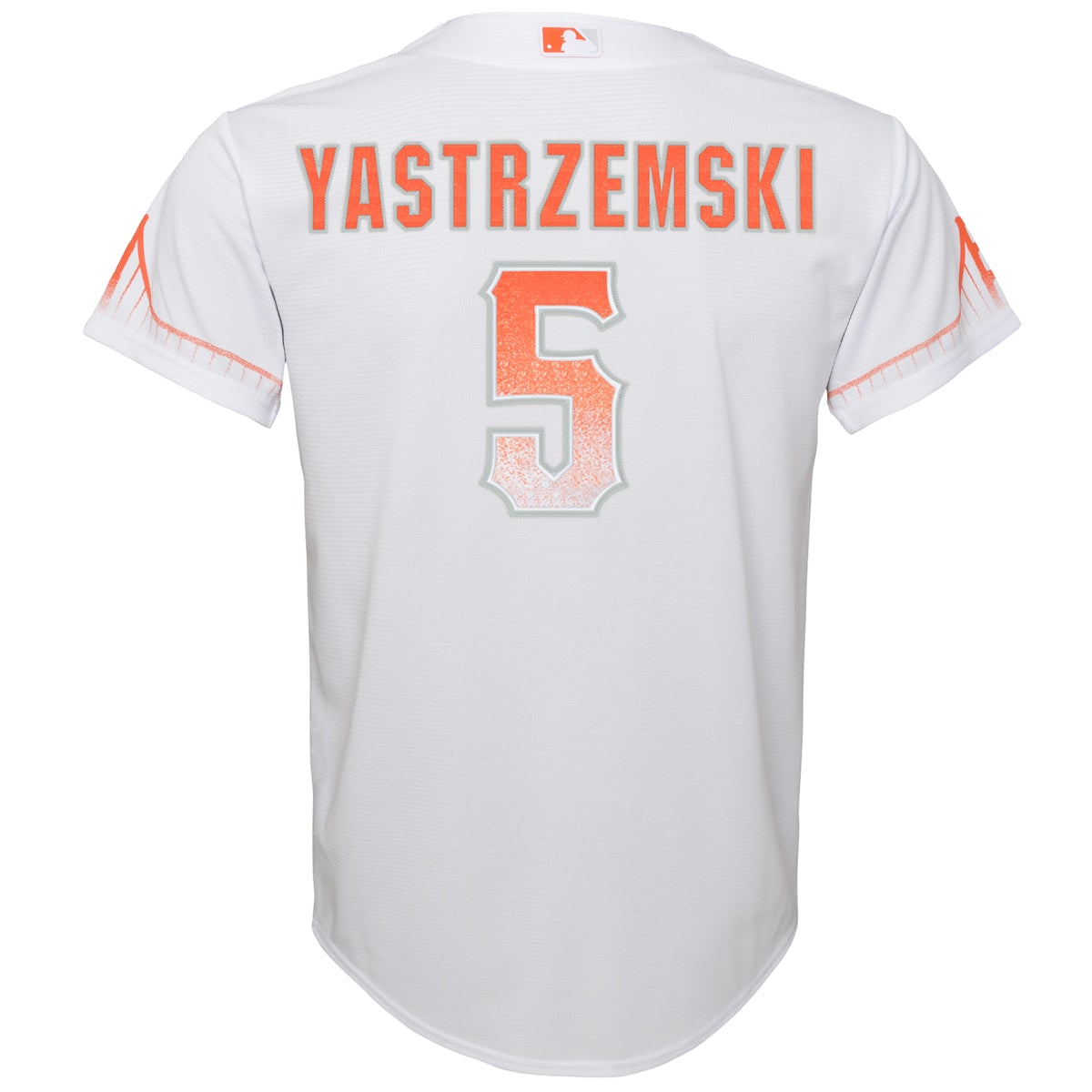 Boys' Grade School Mike Yastrzemski Nike Giants City Connect Replica Jersey - White