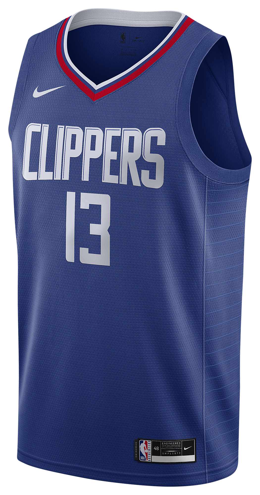 Men's George Paul Nike Clippers Swingman Jersey - Navy