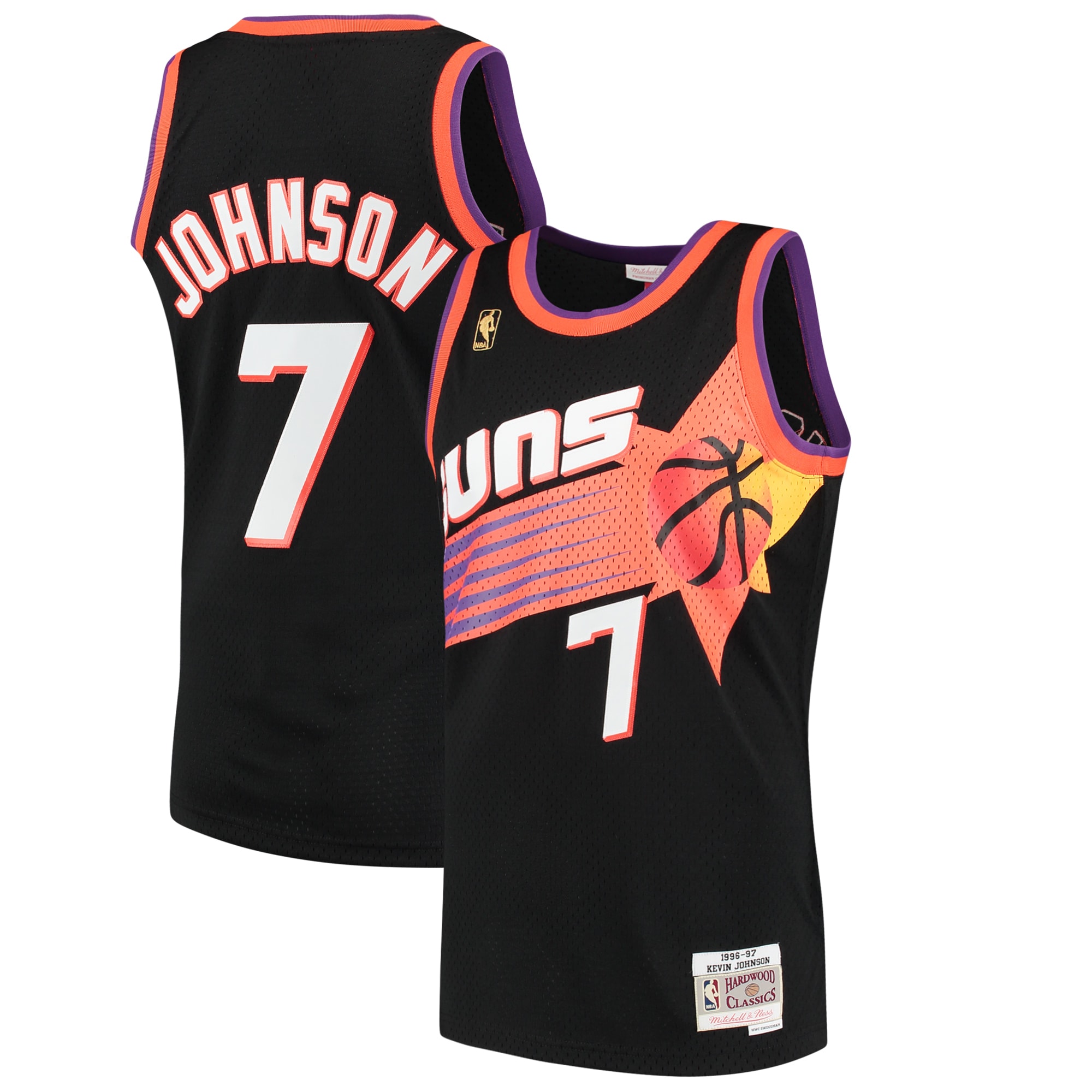 Kevin Johnson Phoenix Suns Mitchell & Ness Hardwood Classics Swingman Jersey - Black