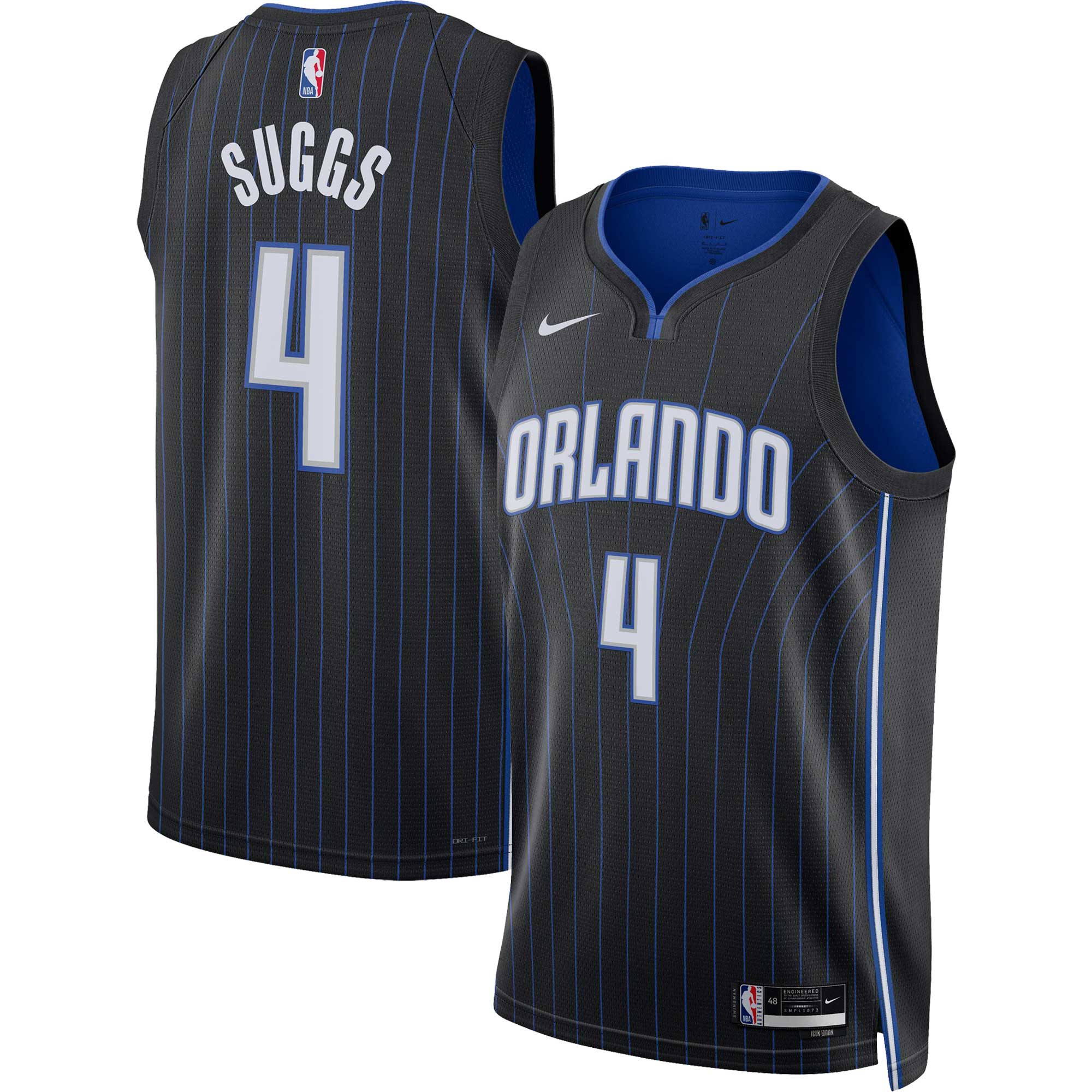 Jalen Suggs Orlando Magic Nike Unisex Swingman Jersey - Association Edition - Black