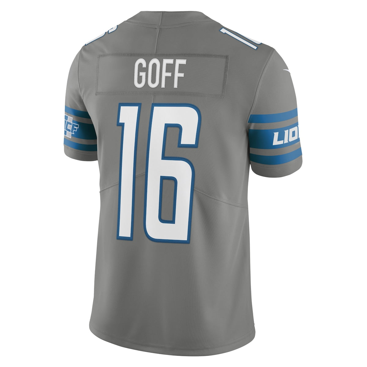 Men's Jared Goff Nike Lions Alternate Vapor Limited Jersey - Grey