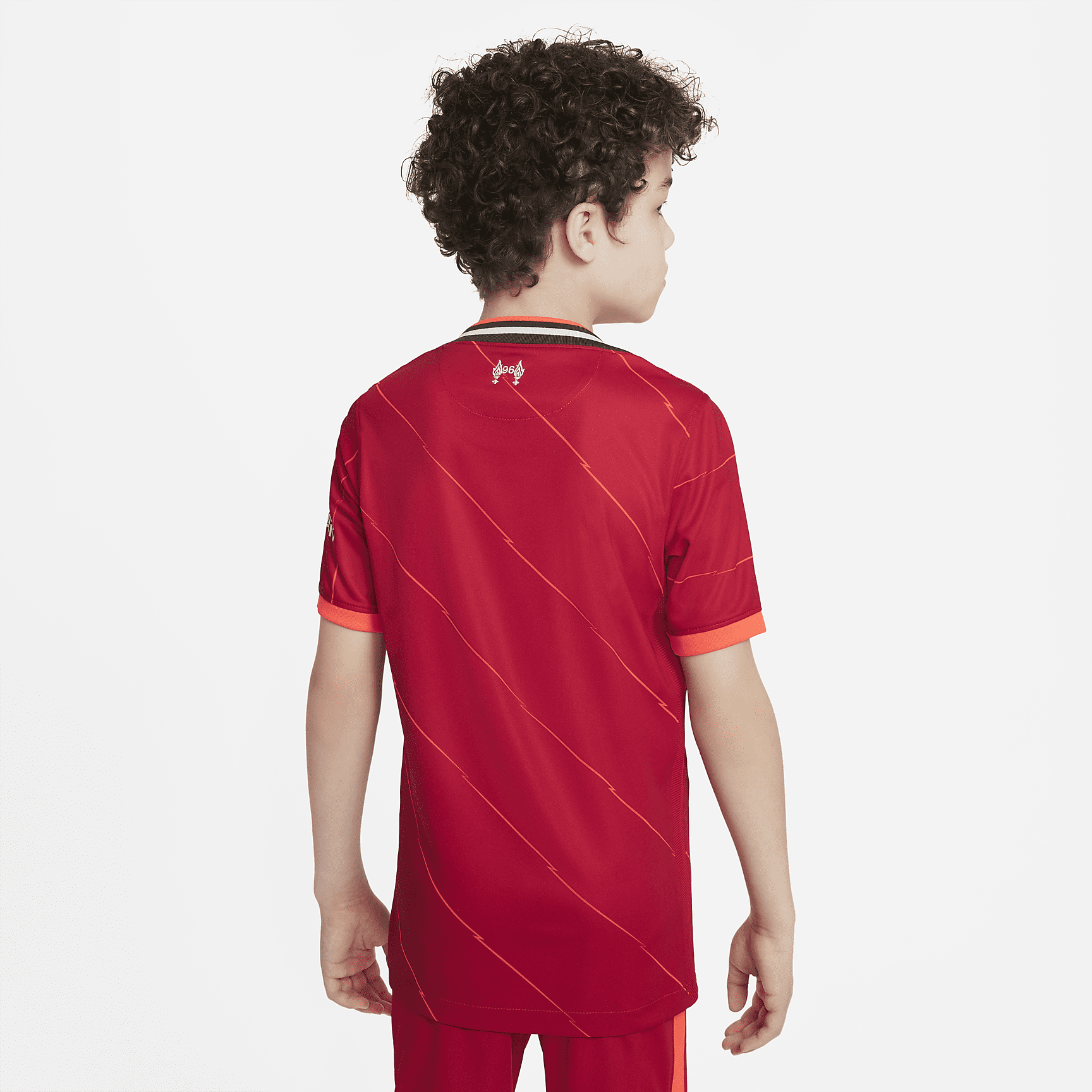 Liverpool FC 2021/22 Stadium Home Big Kids' Soccer Jersey - Gym Red/Bright Crimson/Fossil
