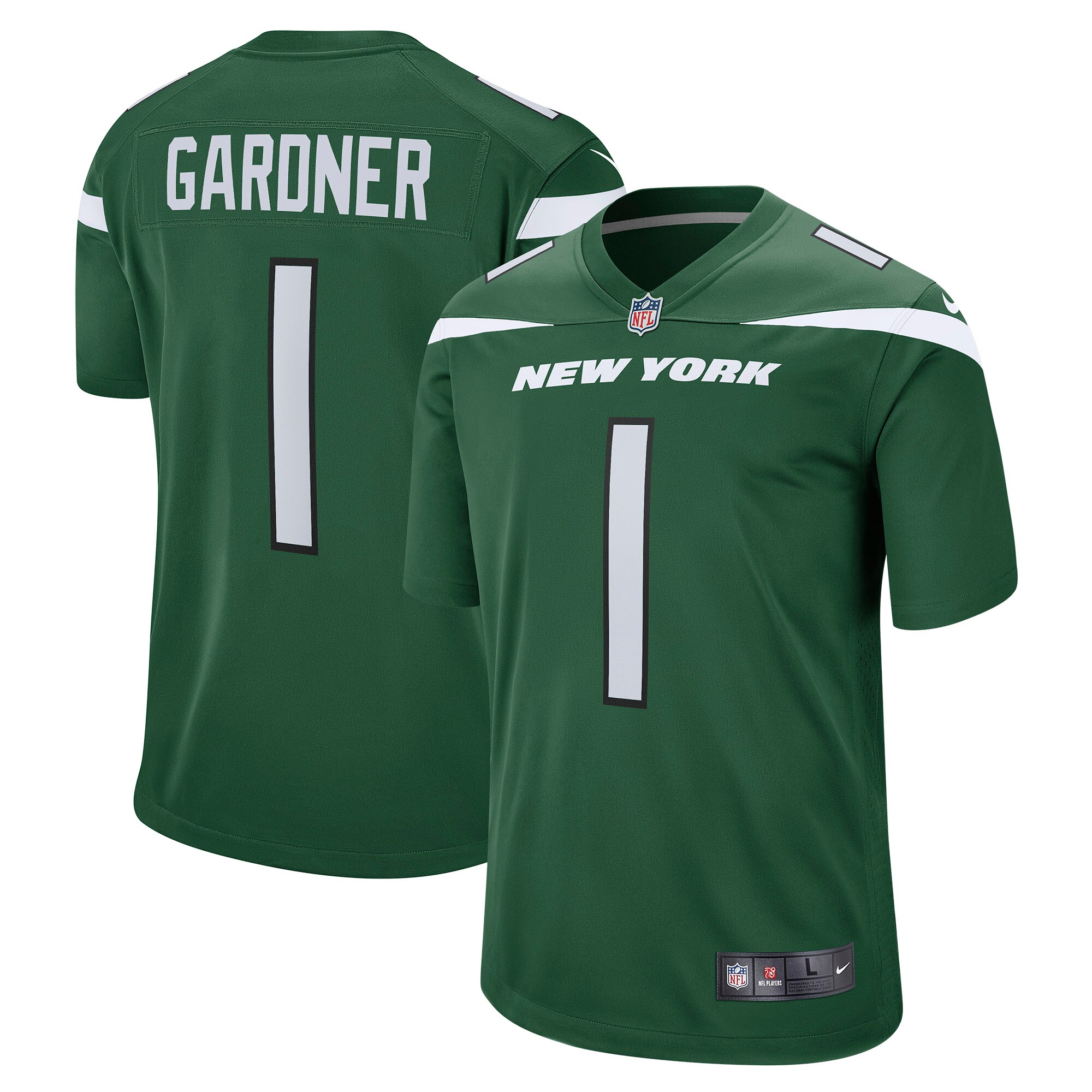 Ahmad Sauce Gardner New York Jets Nike Youth Game Jersey - Green