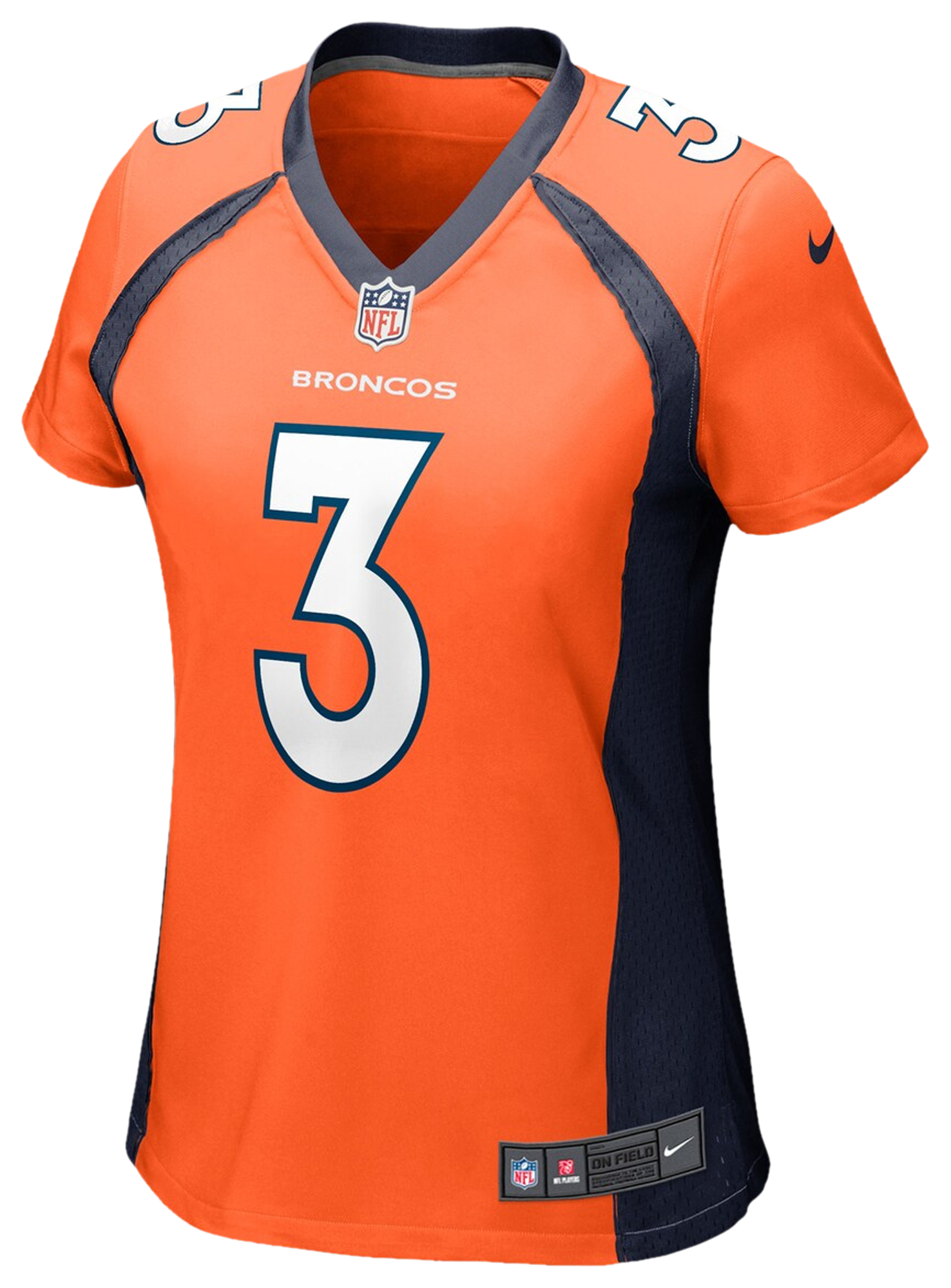 Women's Wilson Russell Nike Broncos Game Player Jersey - Orange