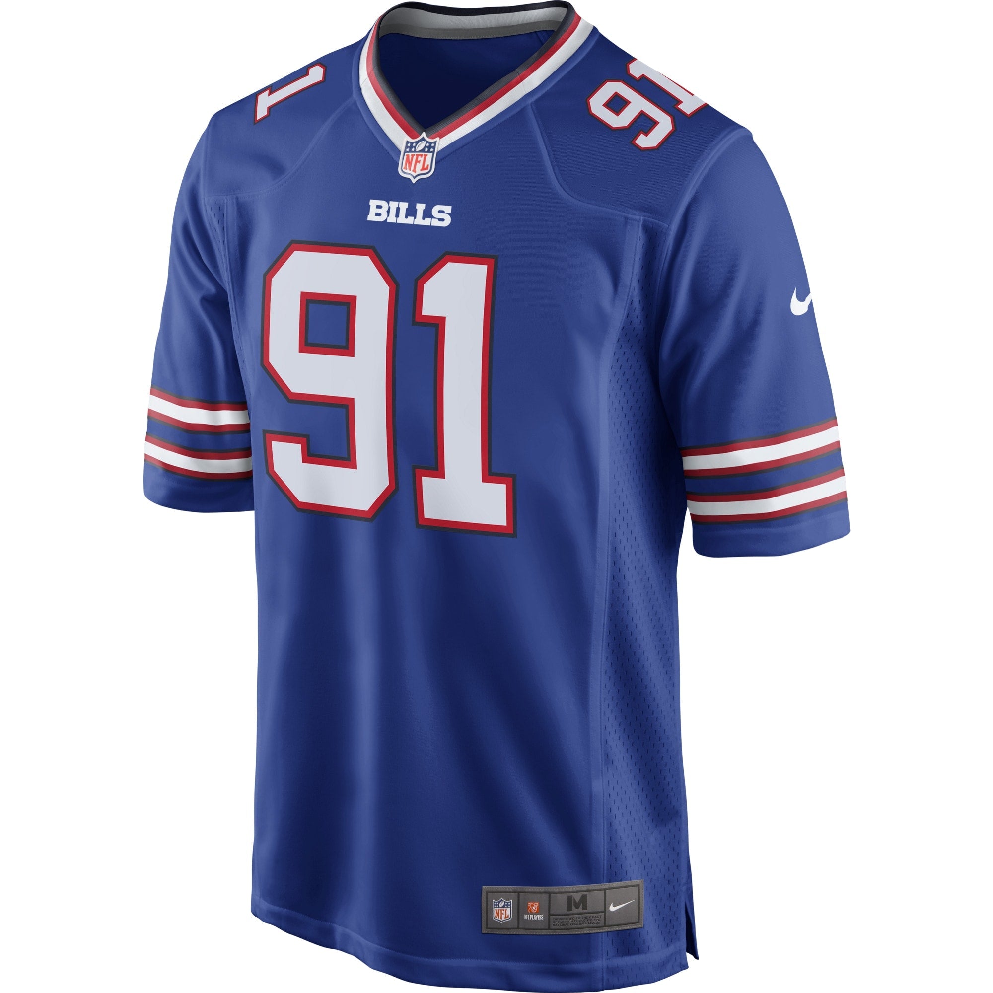 Men's Nike Ed Oliver Royal Buffalo Bills Team Game Player Jersey