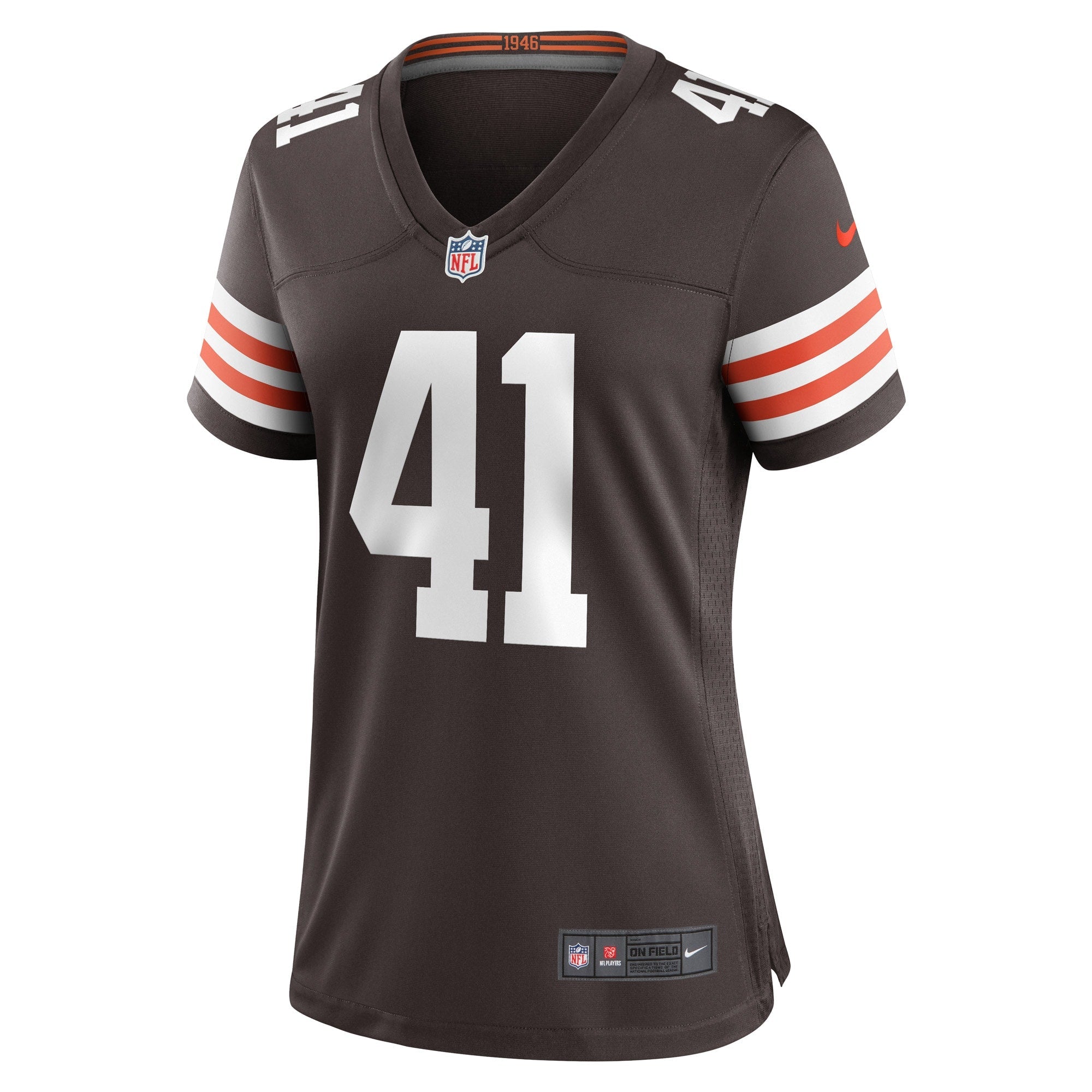 Women's Nike John Kelly Jr. Brown Cleveland Browns Game Player Jersey