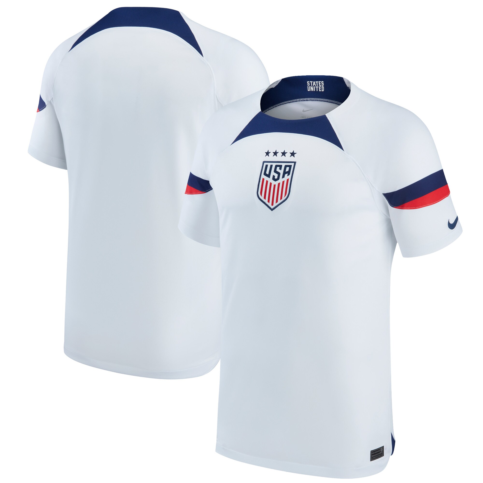 USWNT Nike Youth 2022/23 Home Breathe Stadium Replica Blank Jersey - White