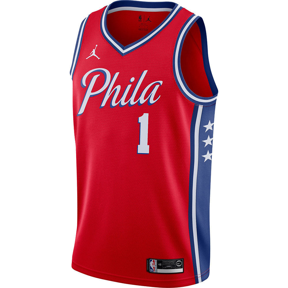 Men's Philadelphia 76ers James Harden Statement Edition Jersey - Red