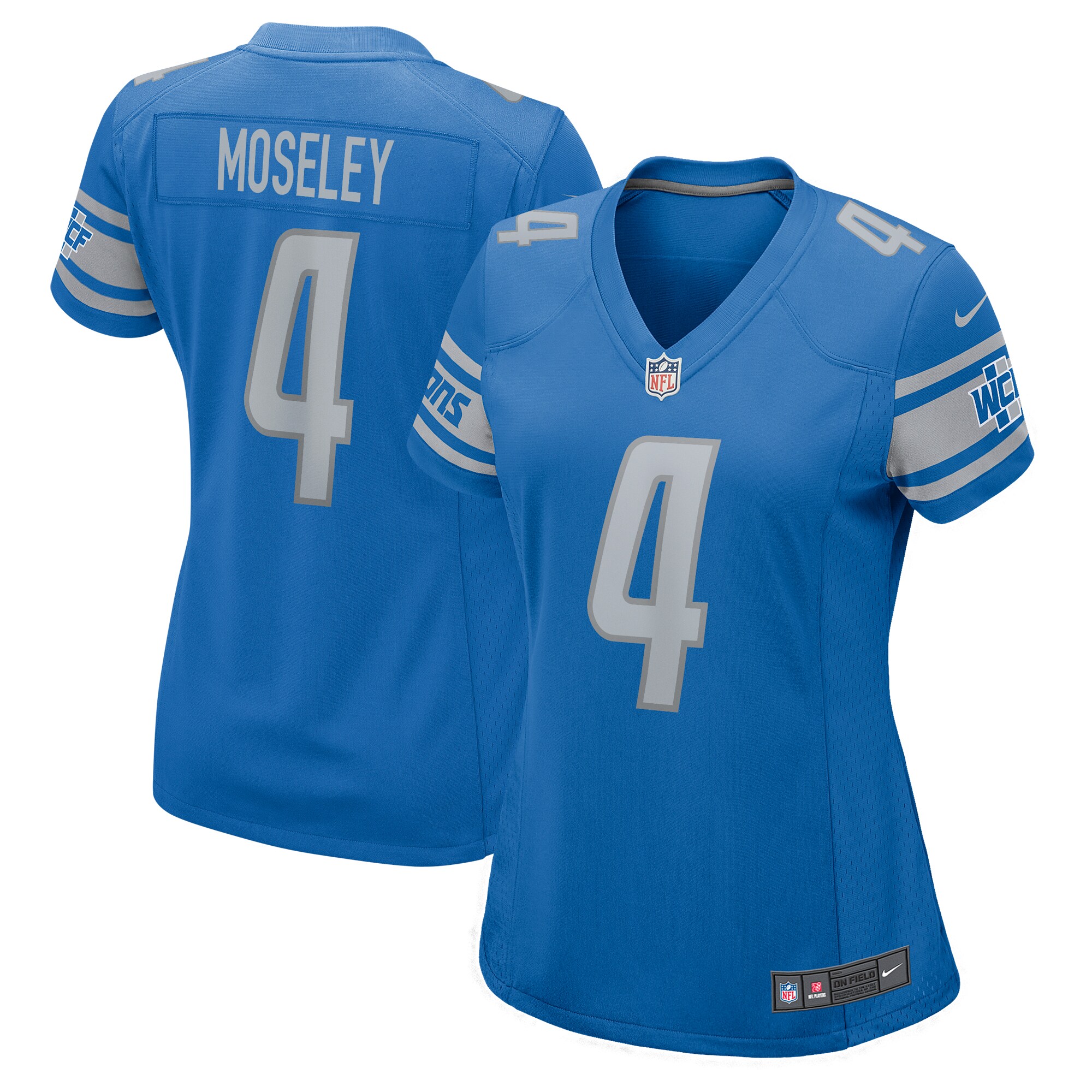 Emmanuel Moseley Detroit Lions Nike Women's Game Jersey - Blue