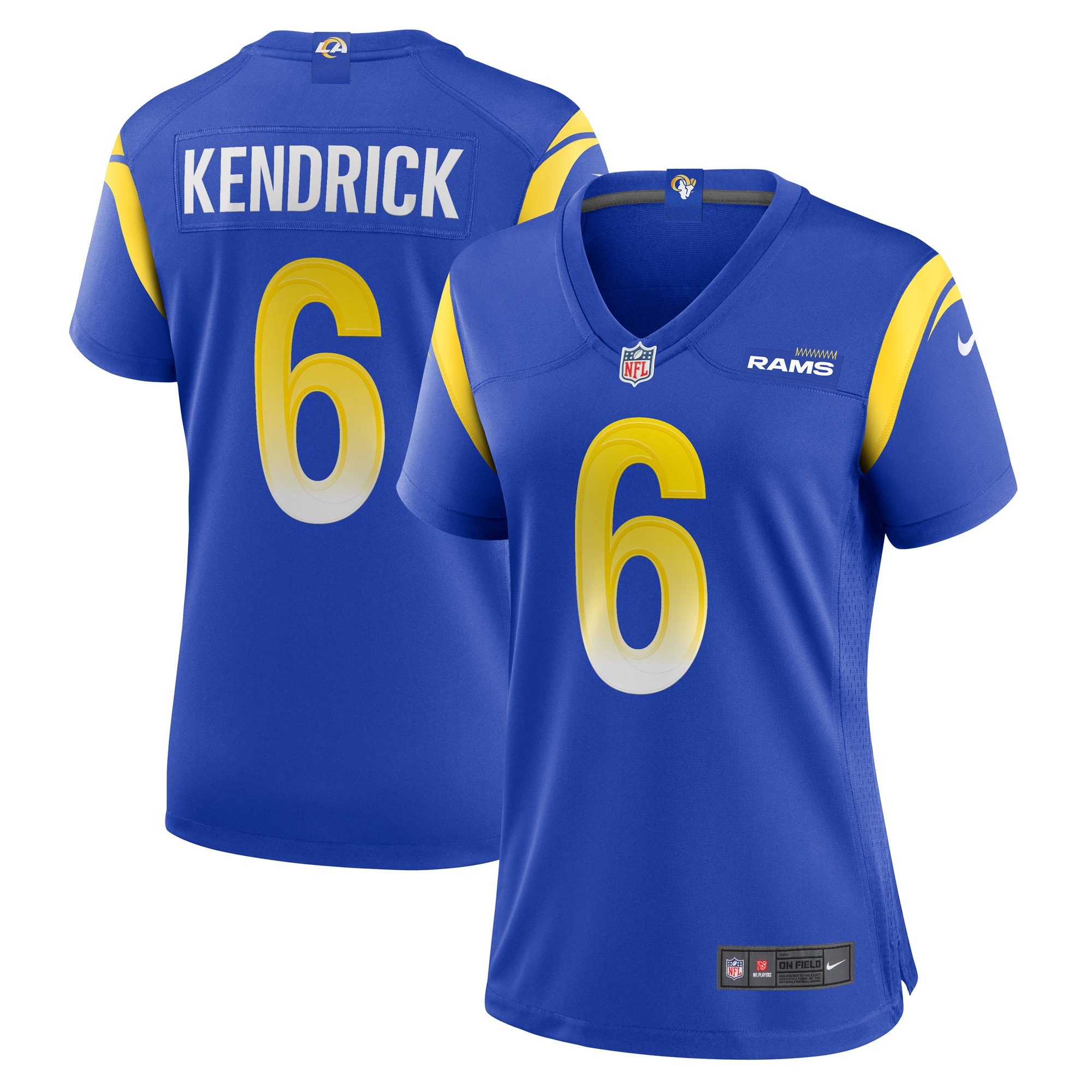 Derion Kendrick Los Angeles Rams Nike Women's Game Player Jersey - Royal
