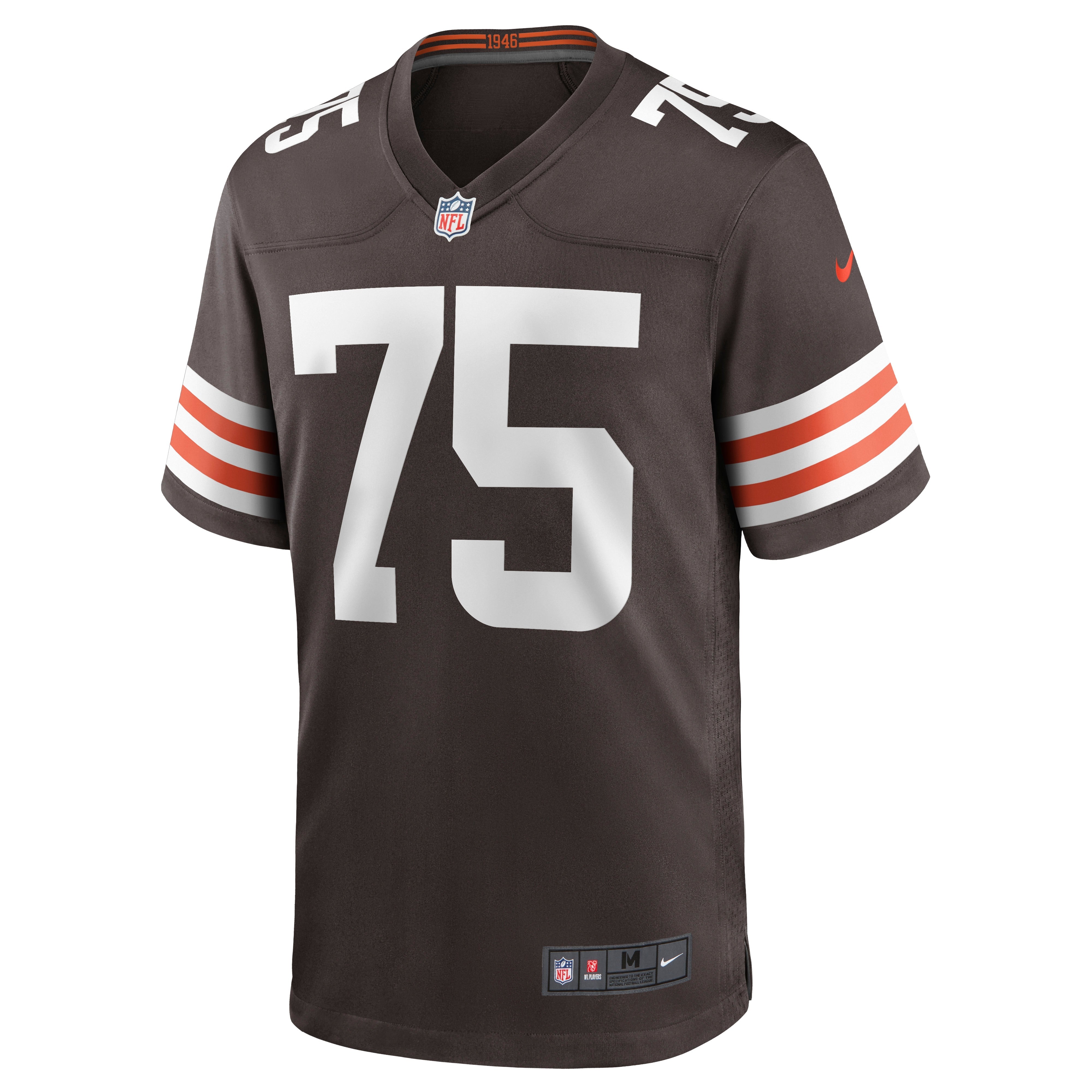 Men's Nike Joel Bitonio Brown Cleveland Browns Game Jersey