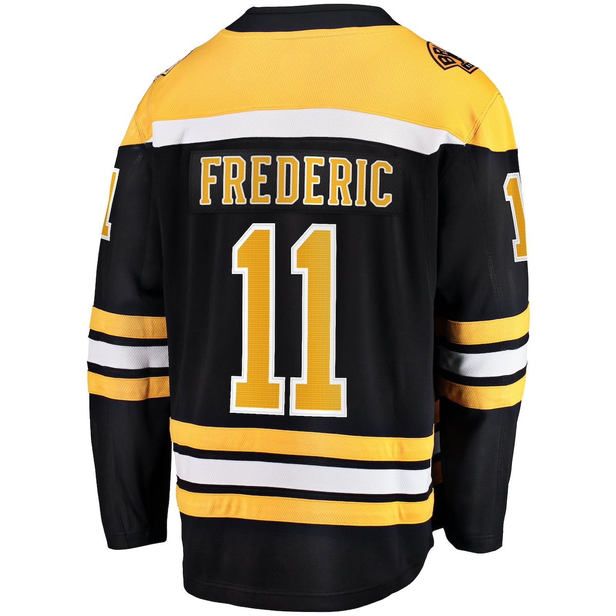 Men's Trent Frederic Fanatics Bruins 2017/18 Home Breakaway Replica Jersey - Black