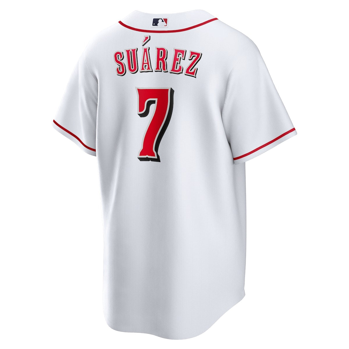 Men's Eugenio Suarez Nike Reds Replica Player Jersey - White