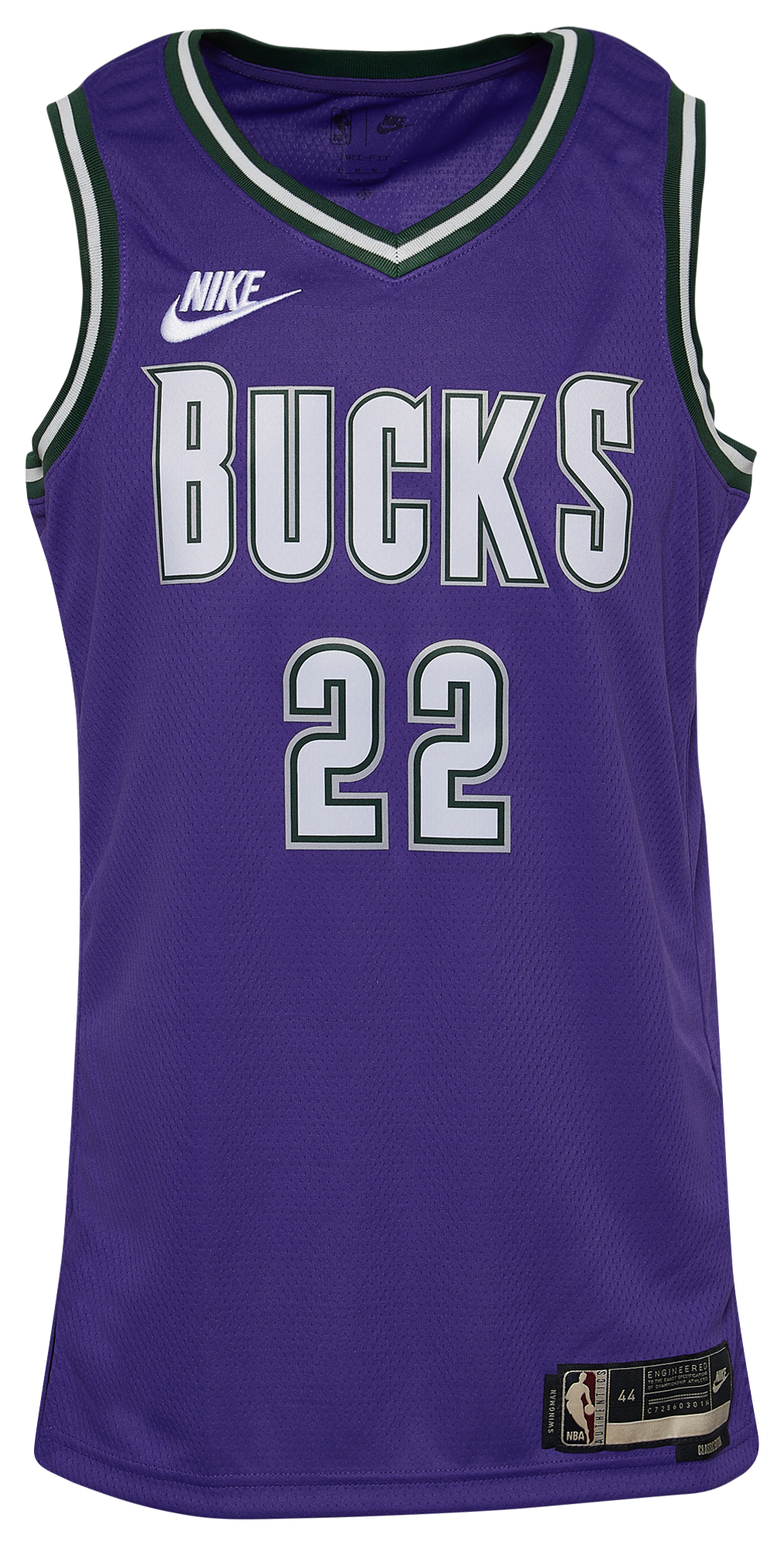 Men's Middleton Khris Nike Bucks HWC Jersey - Purple