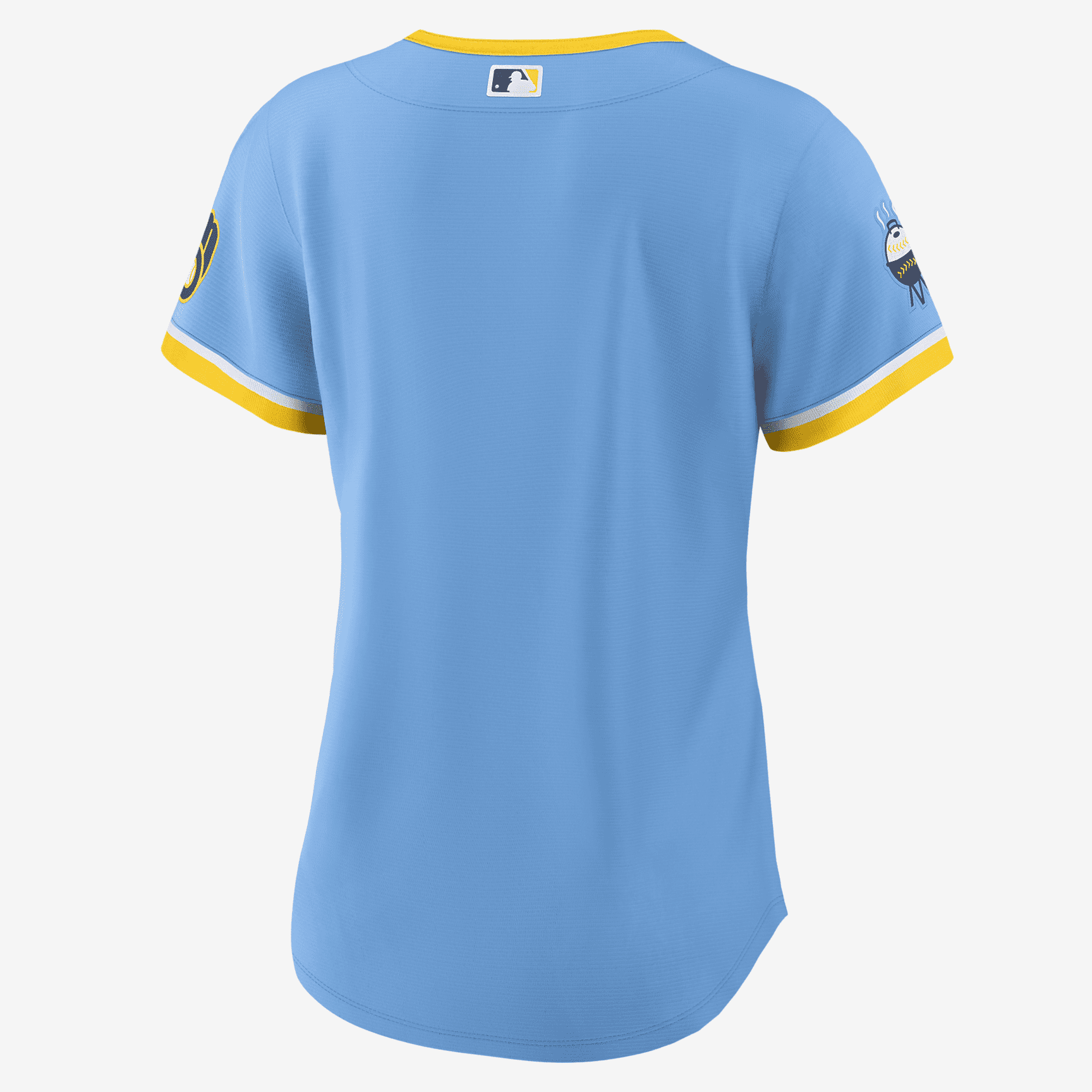 MLB Milwaukee Brewers City Connect Women's Replica Baseball Jersey - Powder Blue