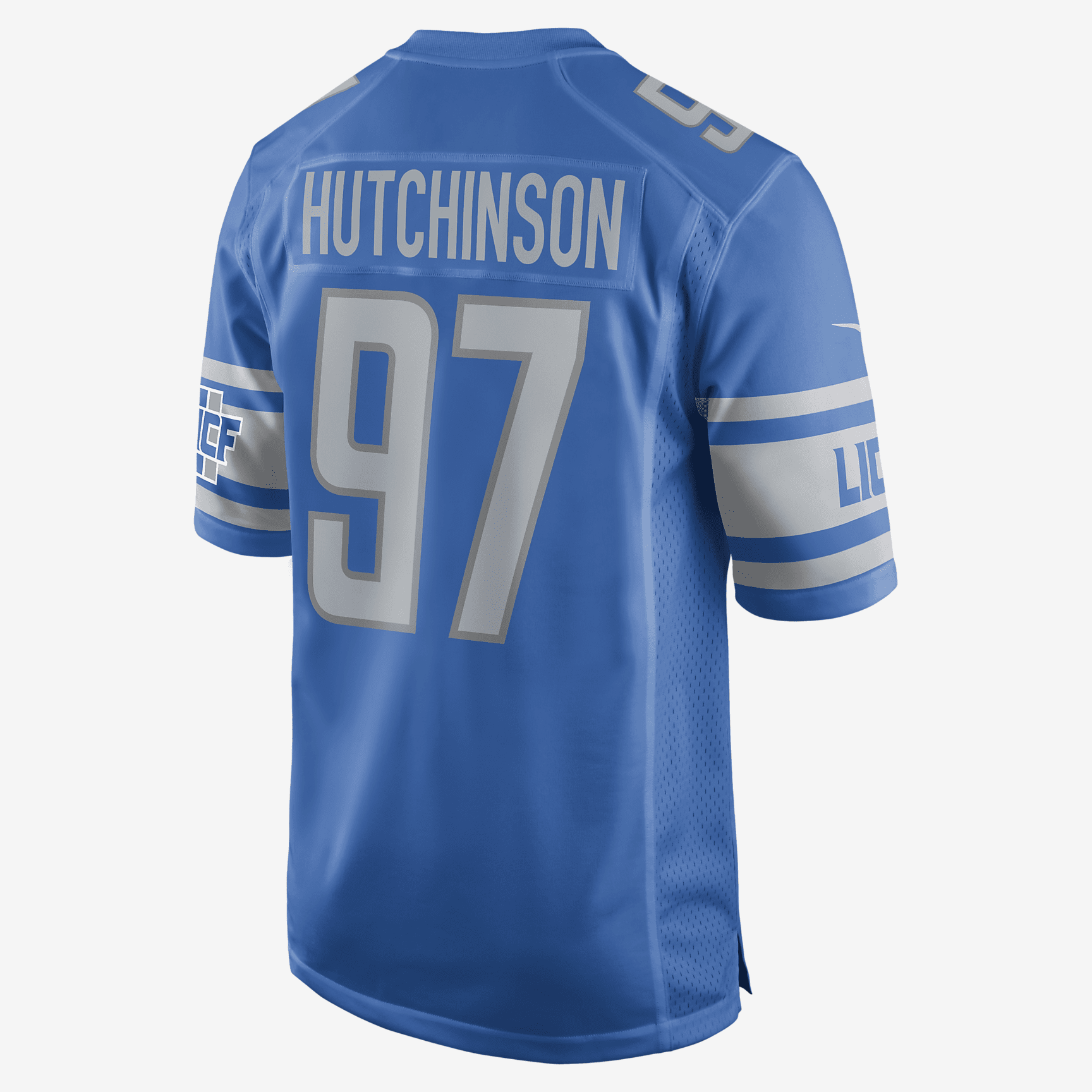 NFL Detroit Lions (Aidan Hutchinson) Men's Game Football Jersey - Blue