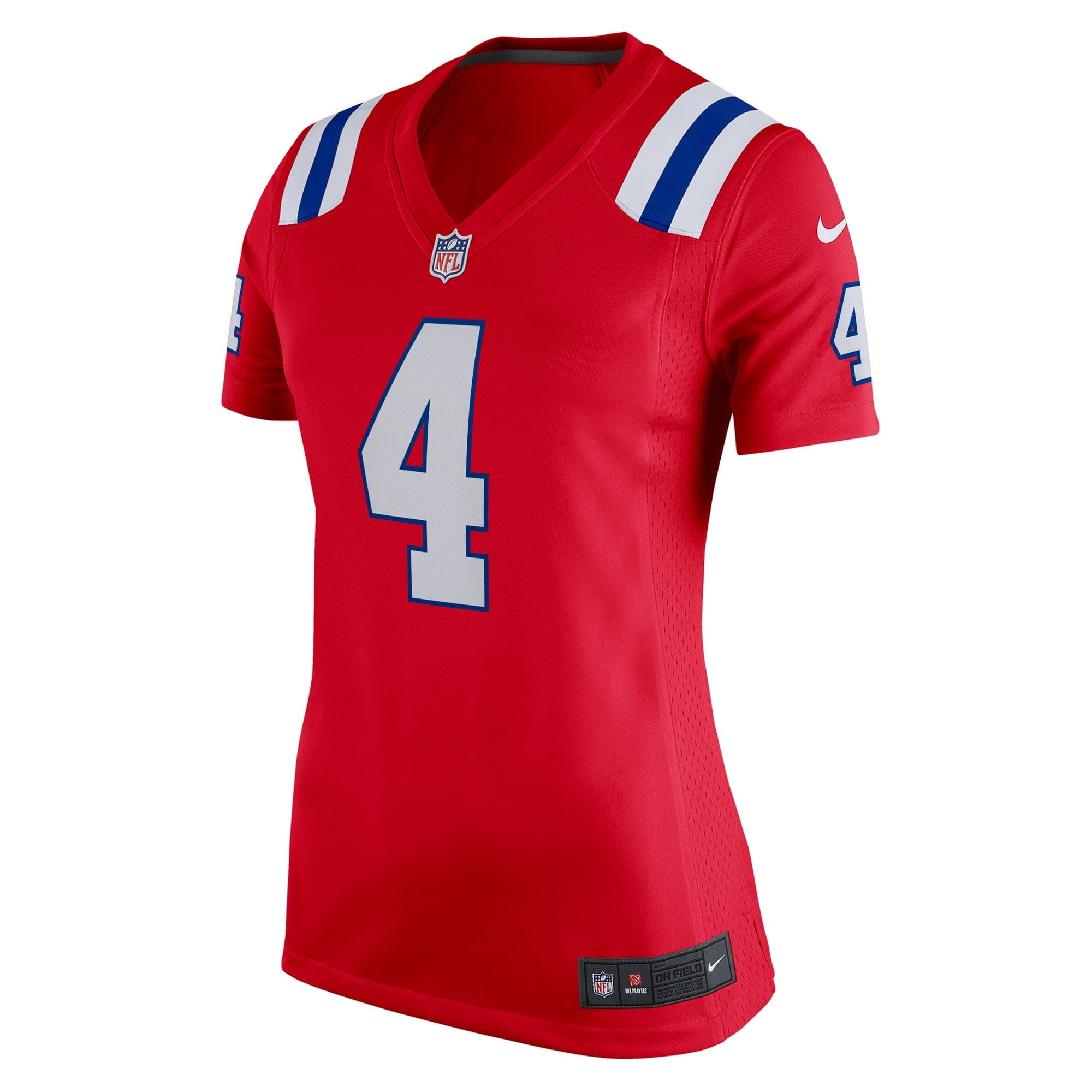 Women's Nike Bailey Zappe Red New England Patriots Alternate Game Player Jersey