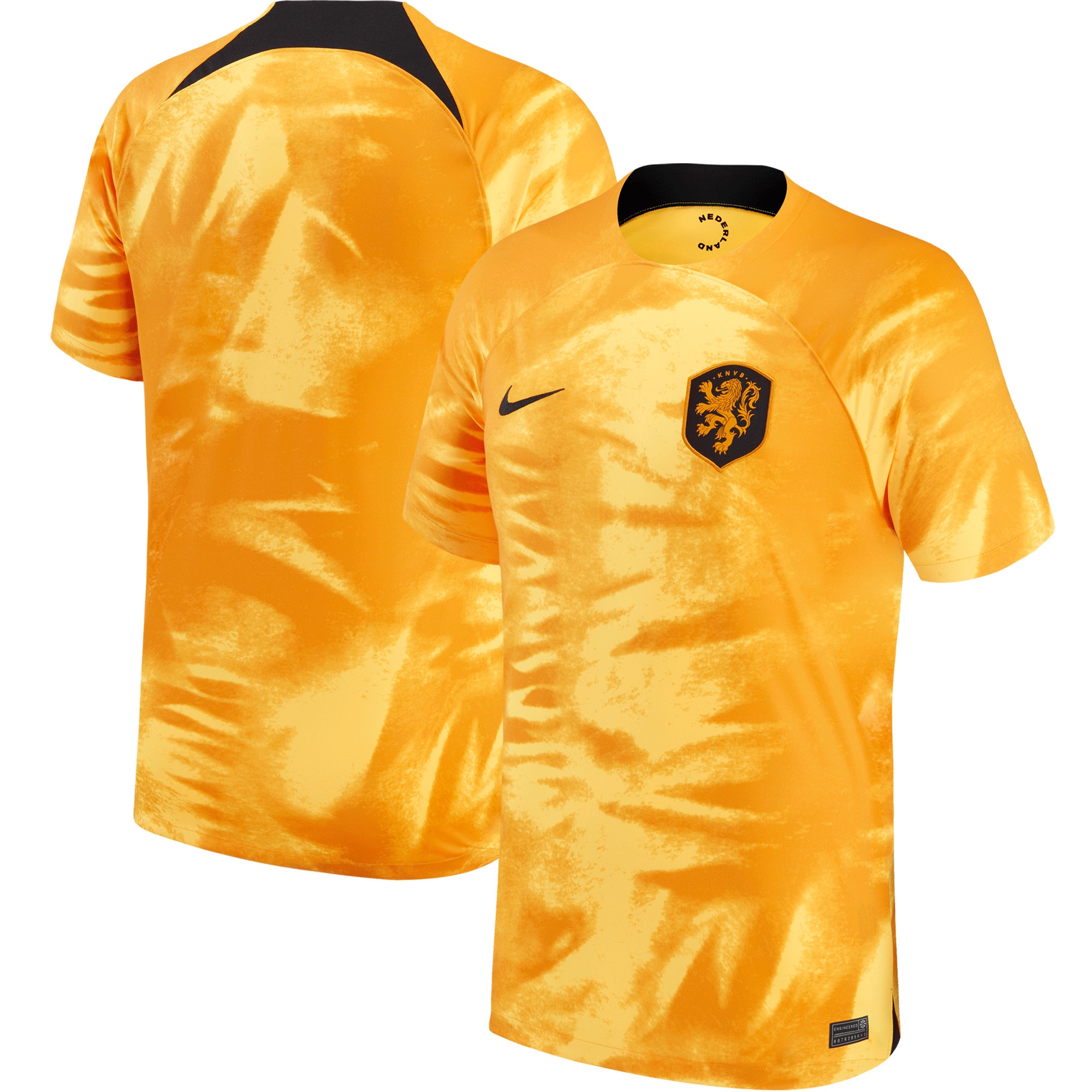 Netherlands National Team Nike 2022/23 Home Breathe Stadium Replica Blank Jersey - Orange