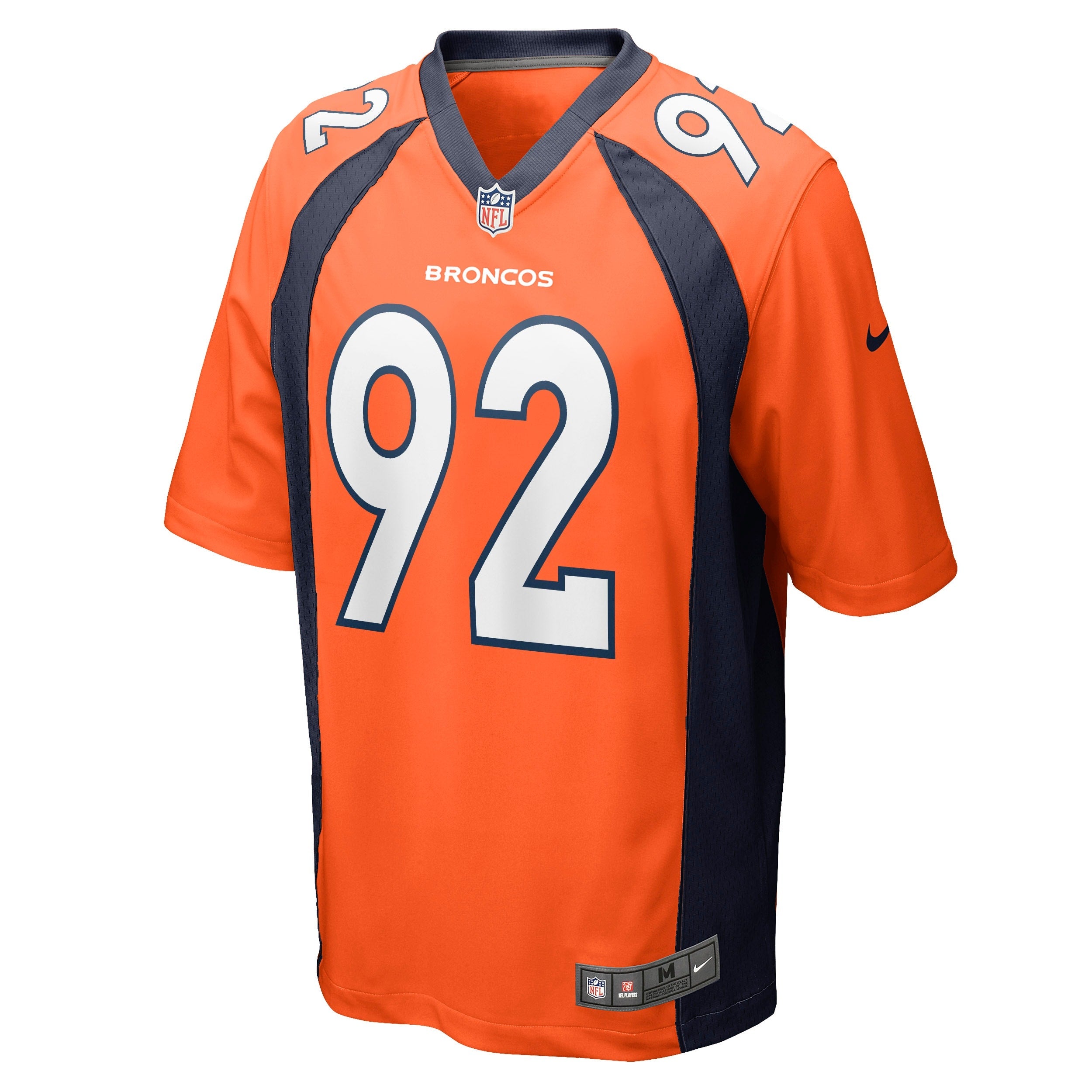 Men's Nike Jonathan Harris Orange Denver Broncos Game Jersey