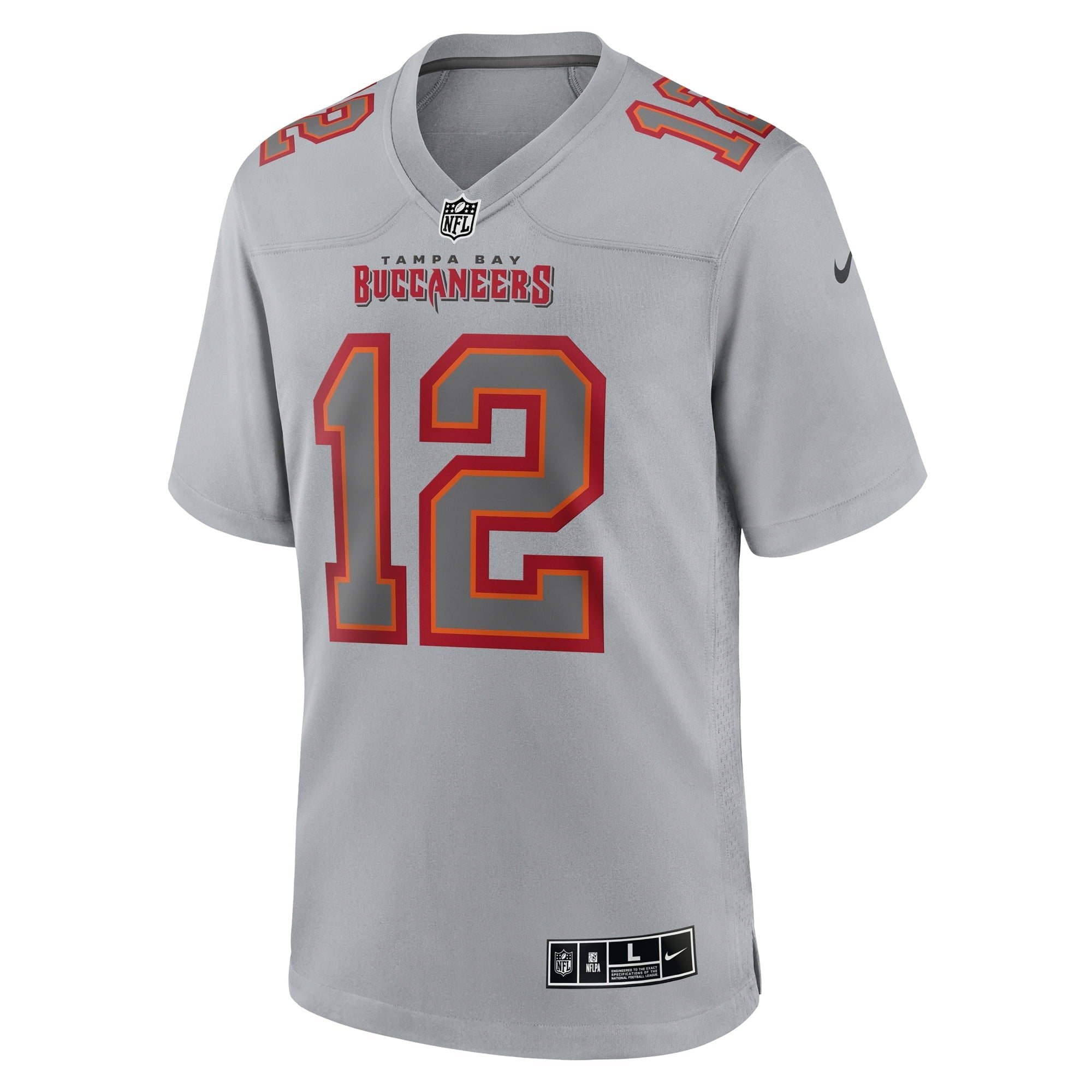 Men's Nike Tom Brady Gray Tampa Bay Buccaneers Atmosphere Fashion Game Jersey