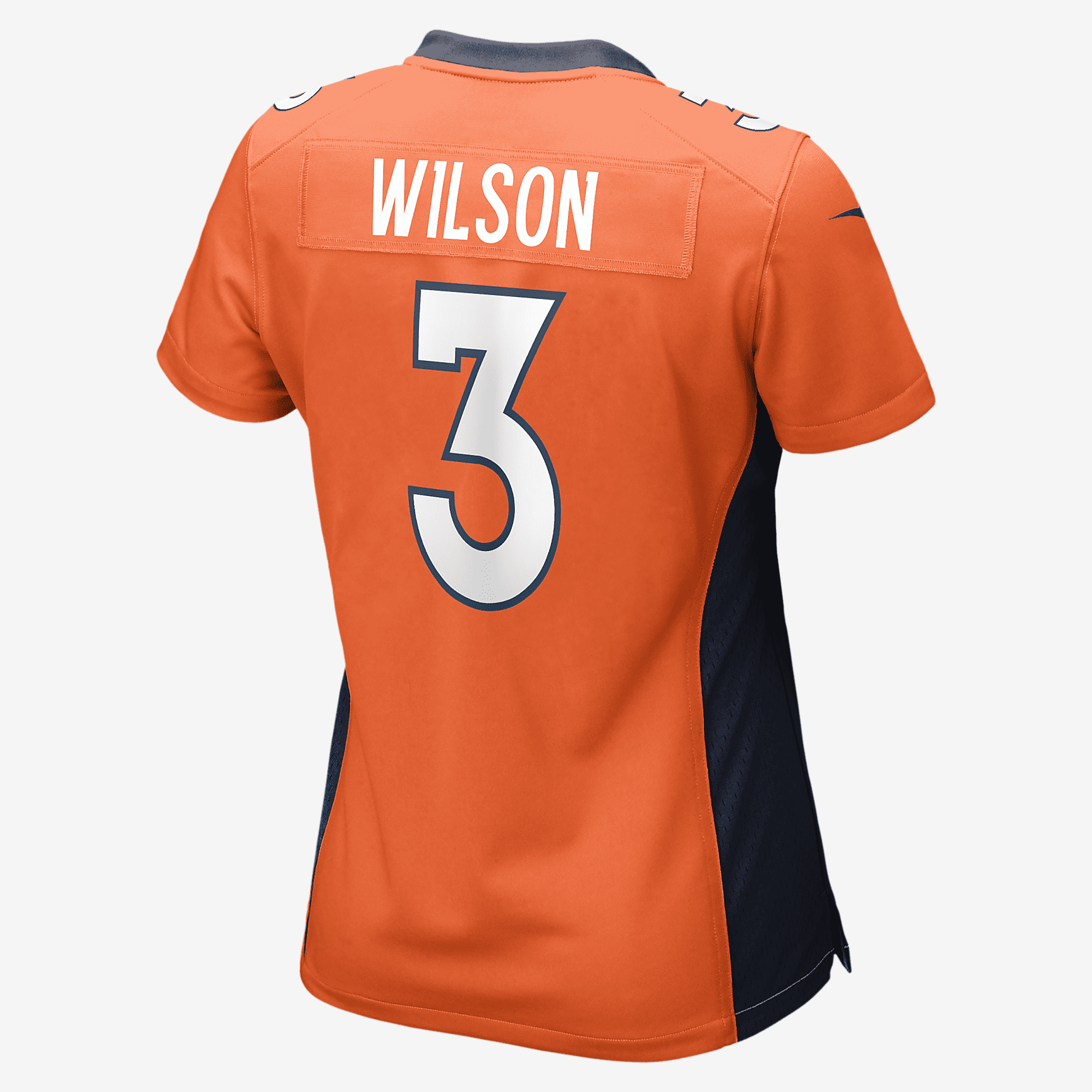 NFL Denver Broncos (Russell Wilson) Women's Game Football Jersey - Orange