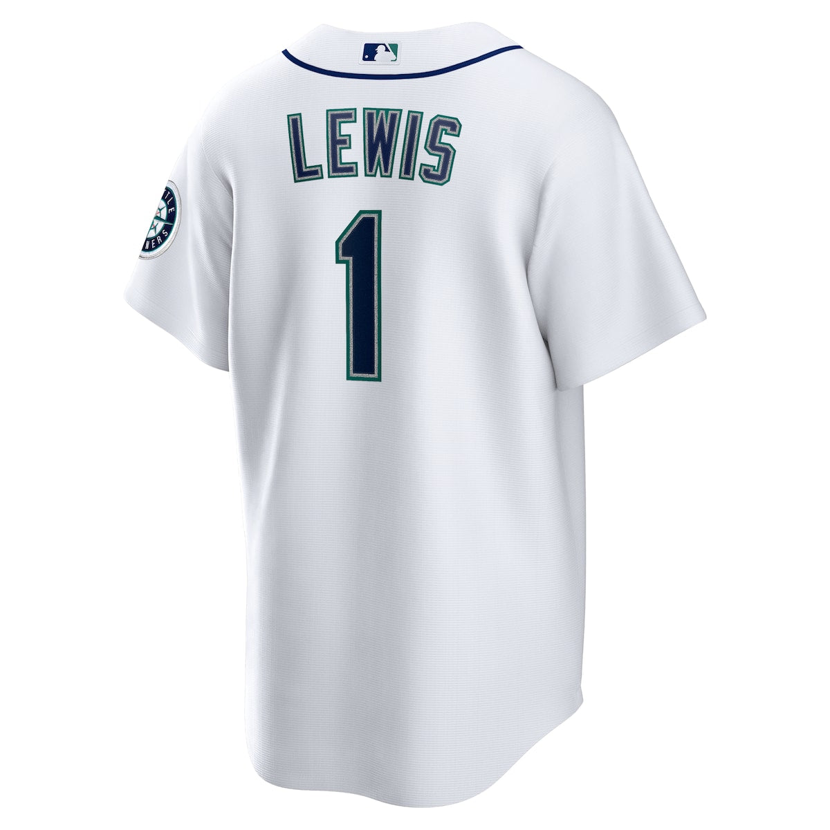 Men's Kyle Lewis Nike Mariners Official Replica Jersey - White