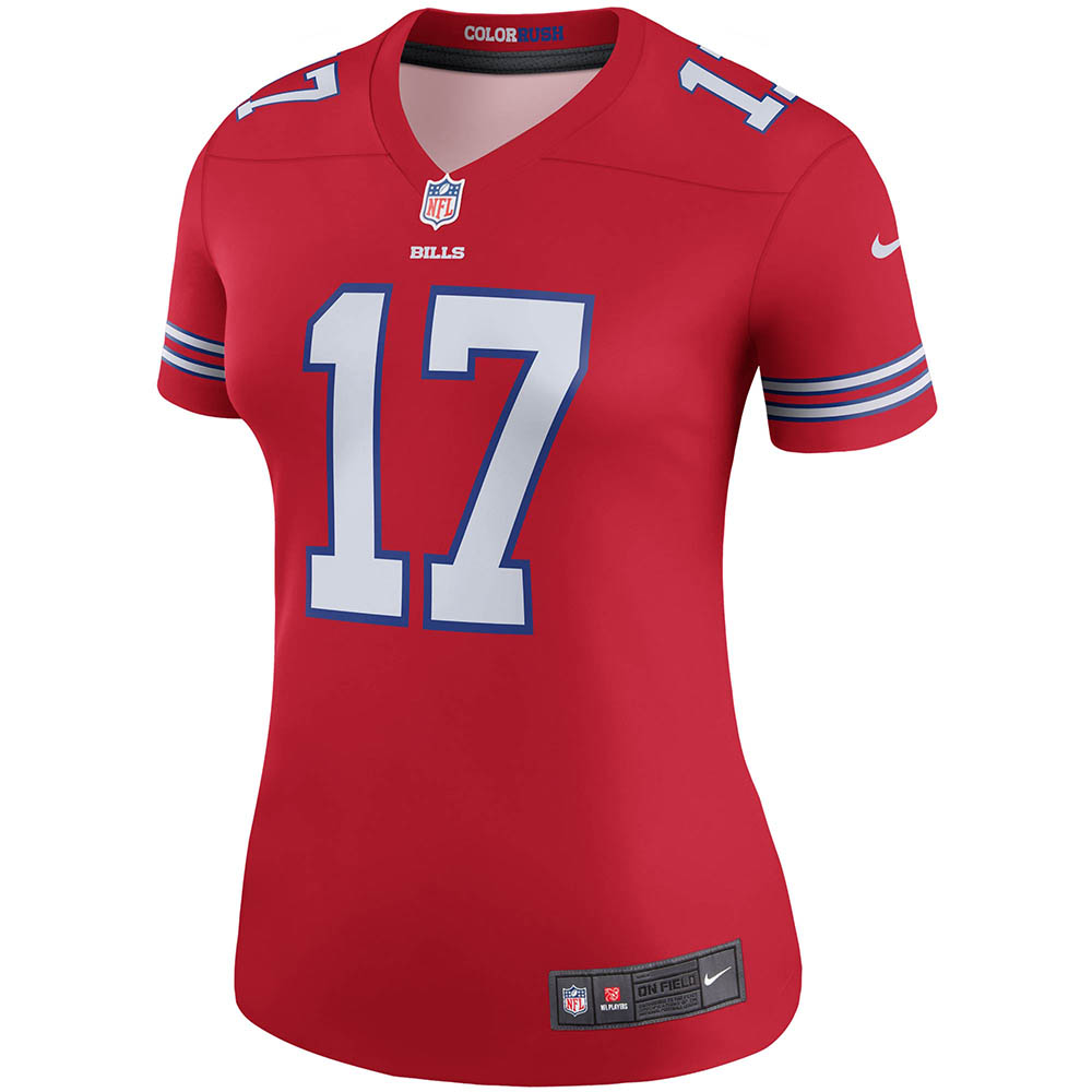 Women's Buffalo Bills Josh Allen Rush Legend Player Jersey Red