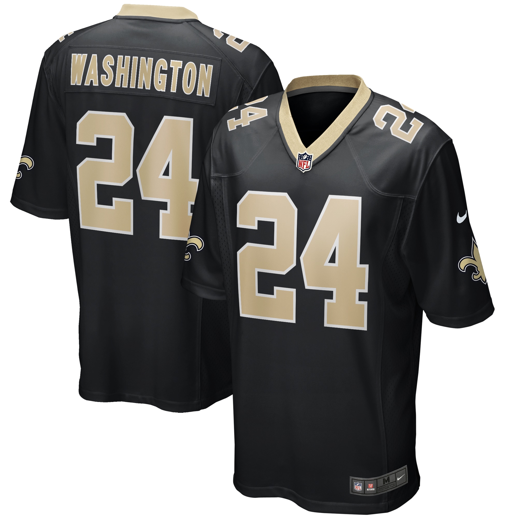Dwayne Washington New Orleans Saints Nike Game Player Jersey - Black