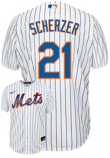 Max Scherzer Youth Jersey - NY Mets Replica Kids Home Jersey