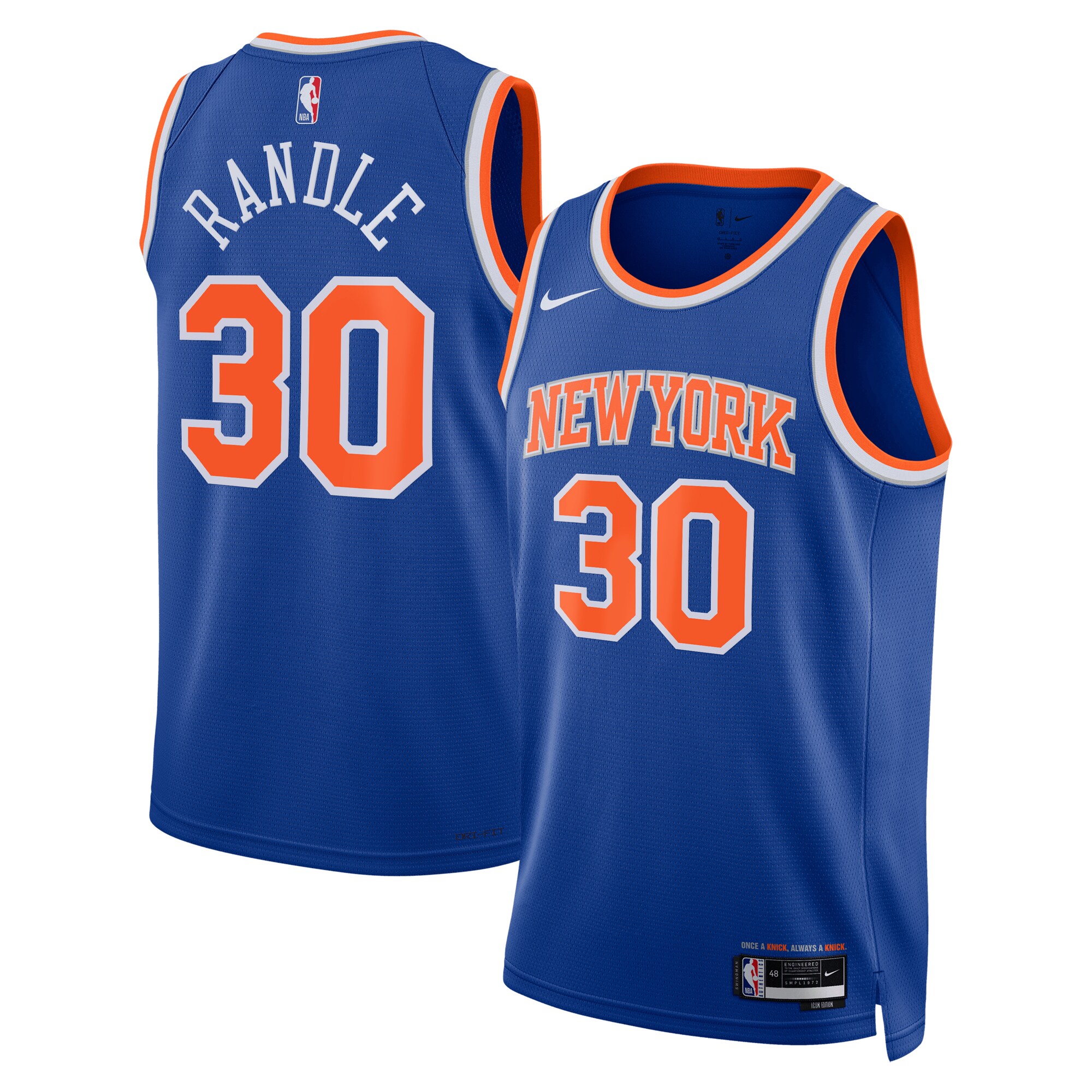 Julius Randle New York Knicks Nike Unisex Swingman Jersey - Association Edition - Blue