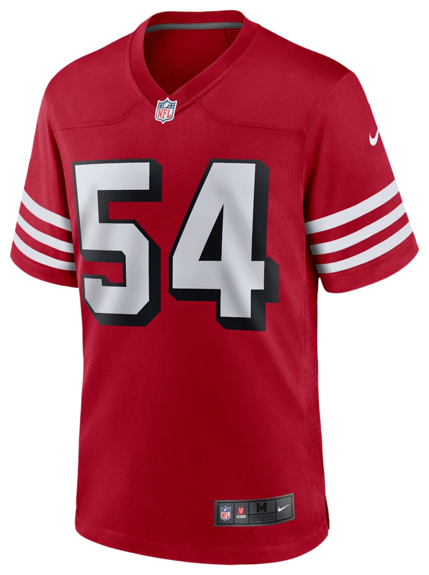 Men's Warner Fred Nike 49ers Game Day Jersey - Red