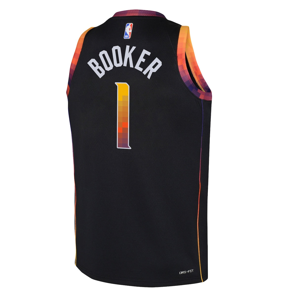 Boys' Grade School Devin Booker Jordan Suns Swingman Jersey Statement Edition - Black