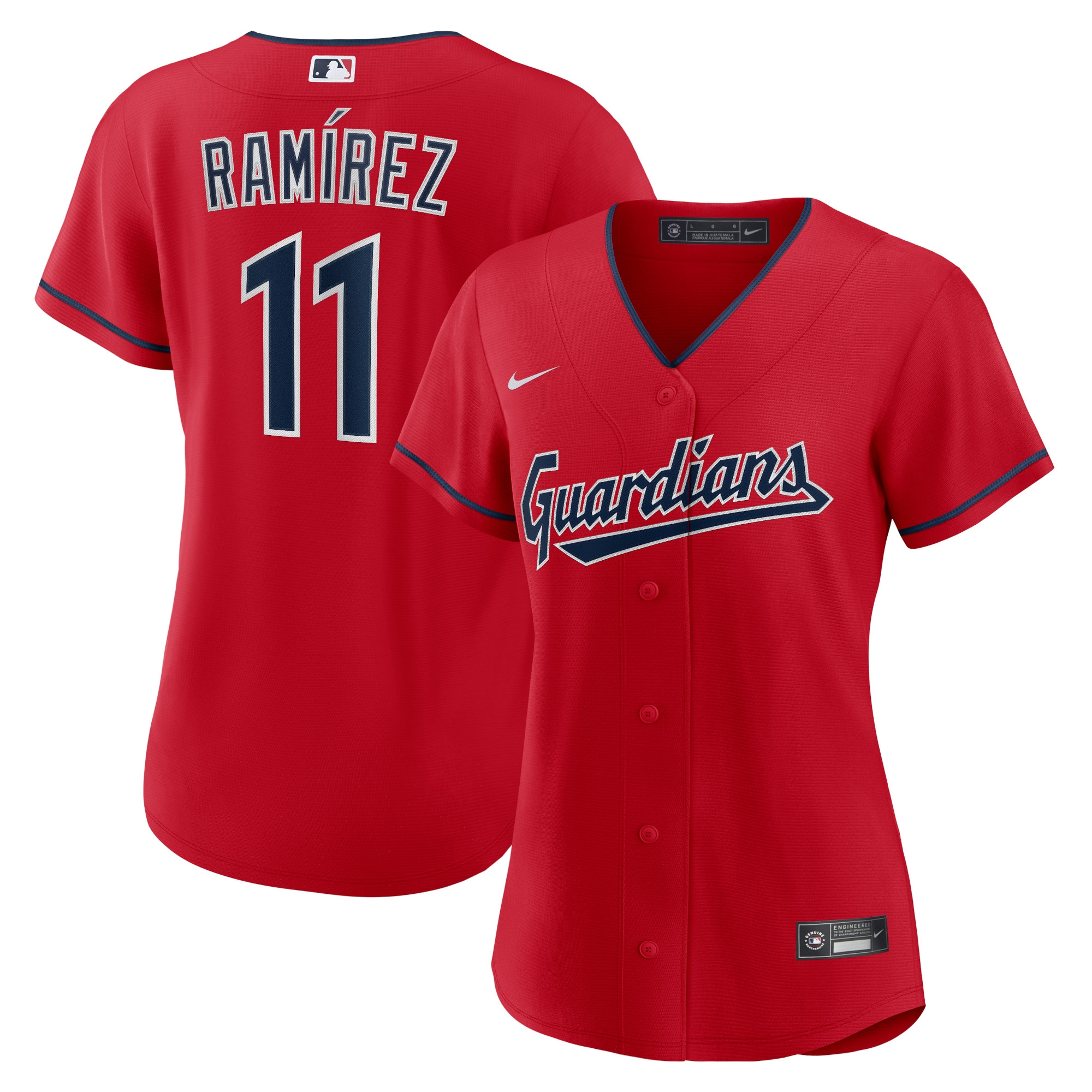José Ramírez Cleveland Guardians Nike Women's Alternate Replica Player Jersey - Red