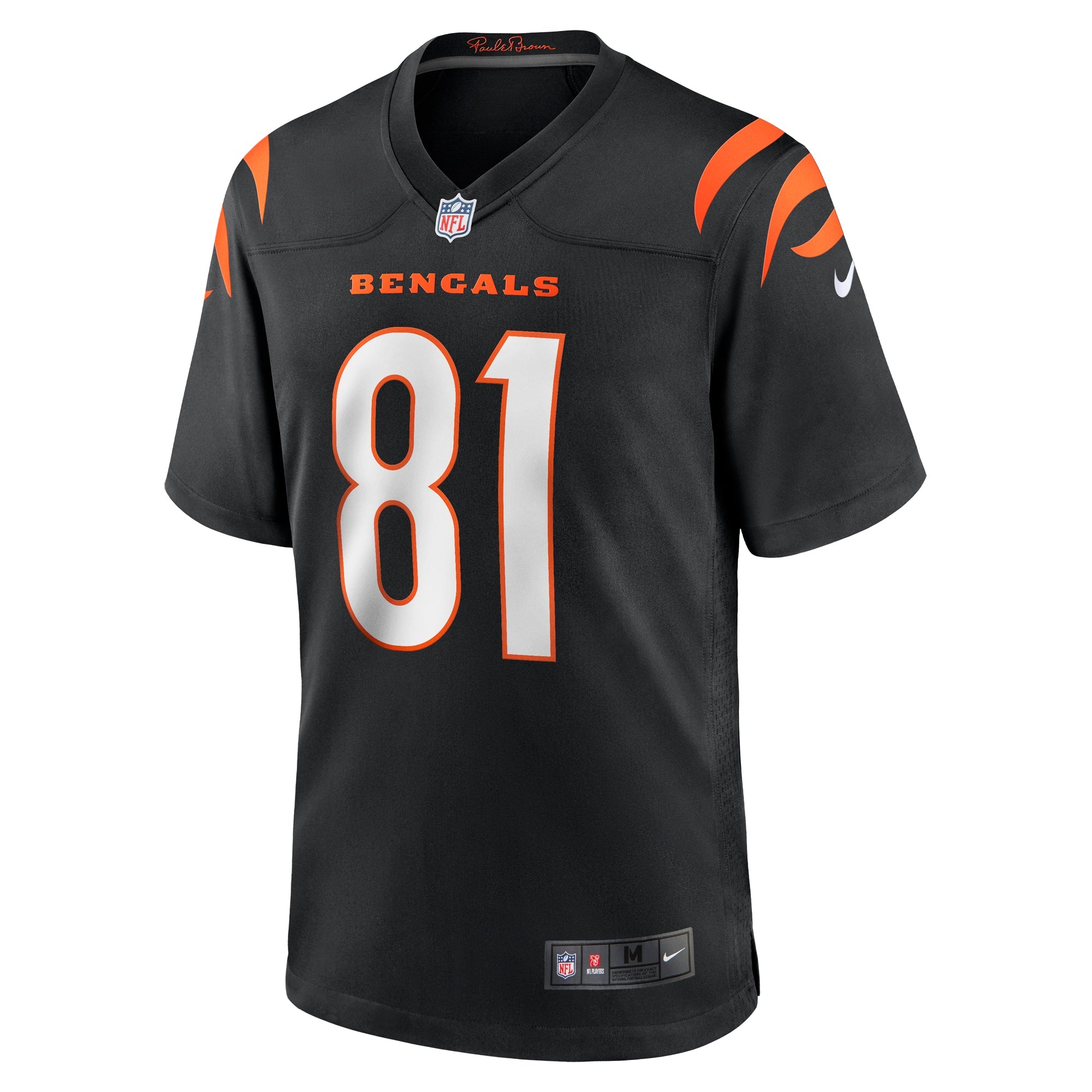 Men's Nike Irv Smith Jr. Black Cincinnati Bengals Game Jersey