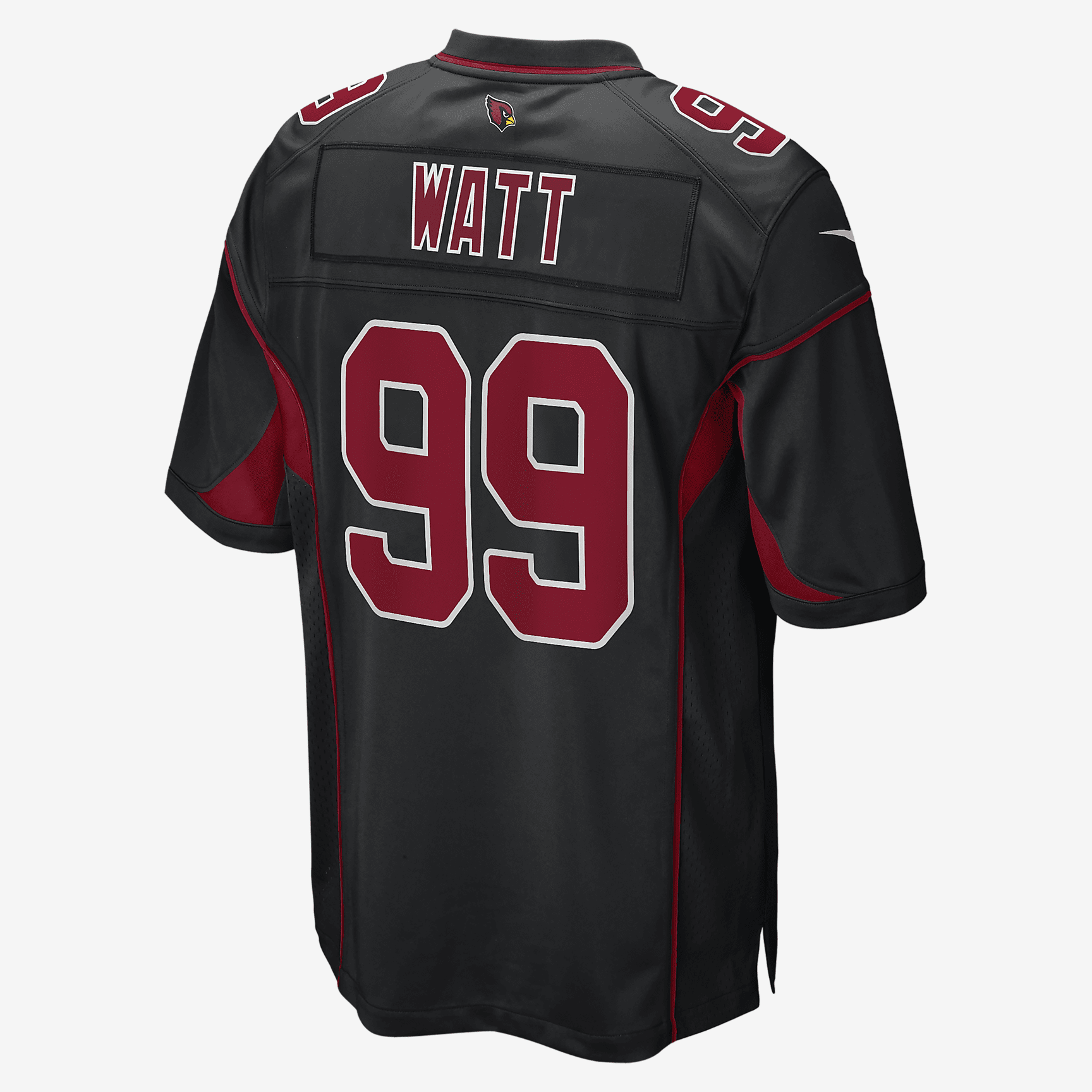 NFL Arizona Cardinals (J.J. Watt) Men's Game Football Jersey - Black