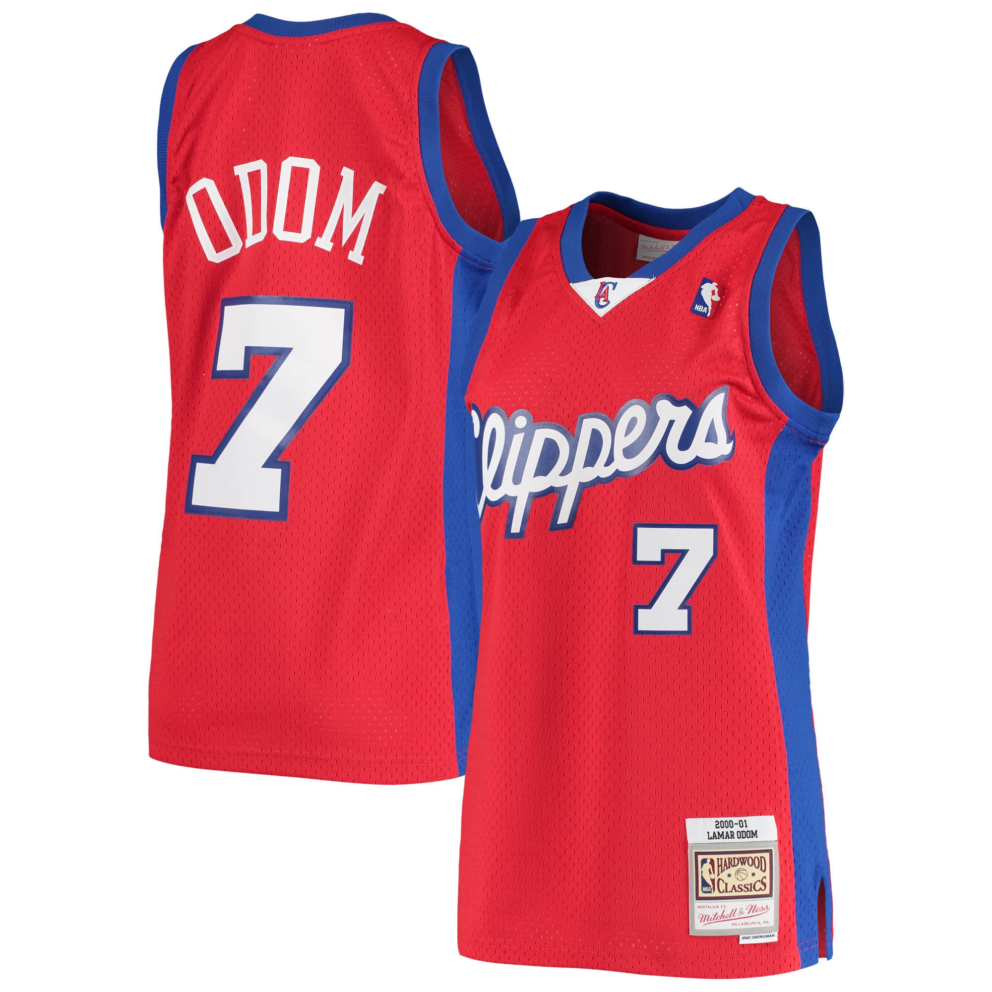 Lamar Odom LA Clippers Mitchell & Ness Hardwood Classics Swingman Jersey - Red
