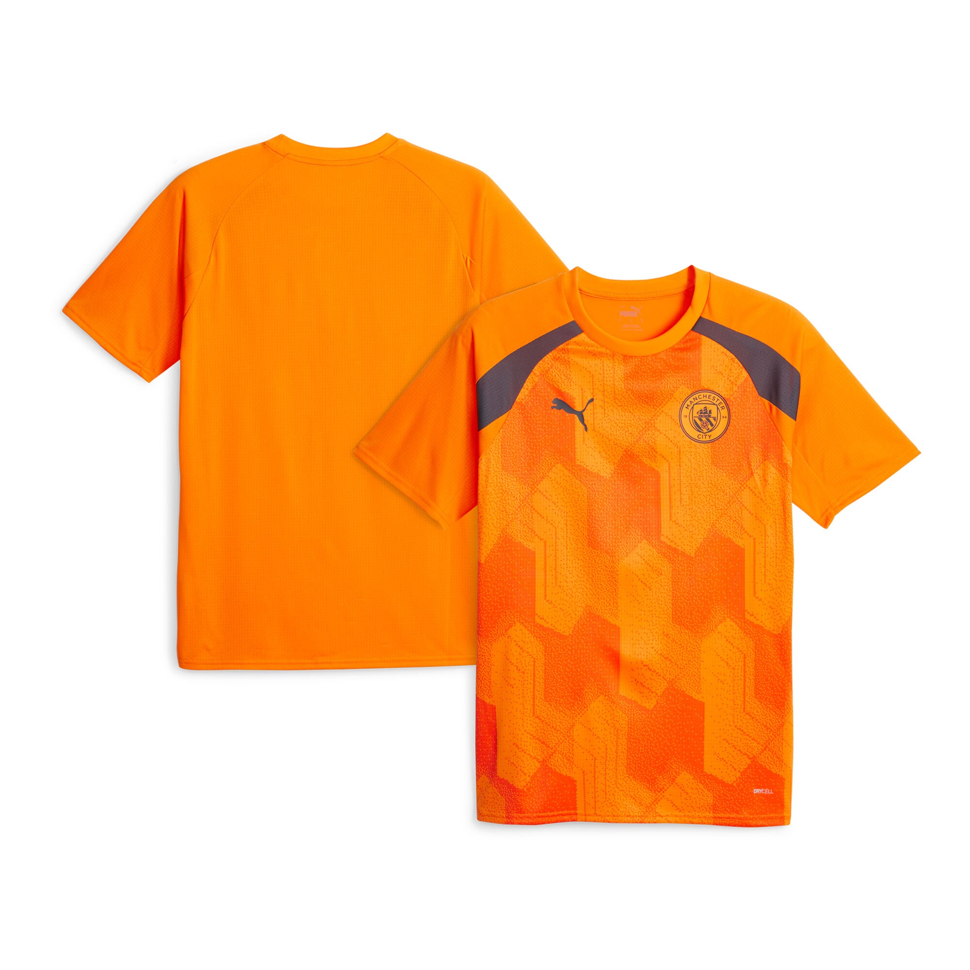 Manchester City Puma 2023/24 Pre-Match Jersey - Orange