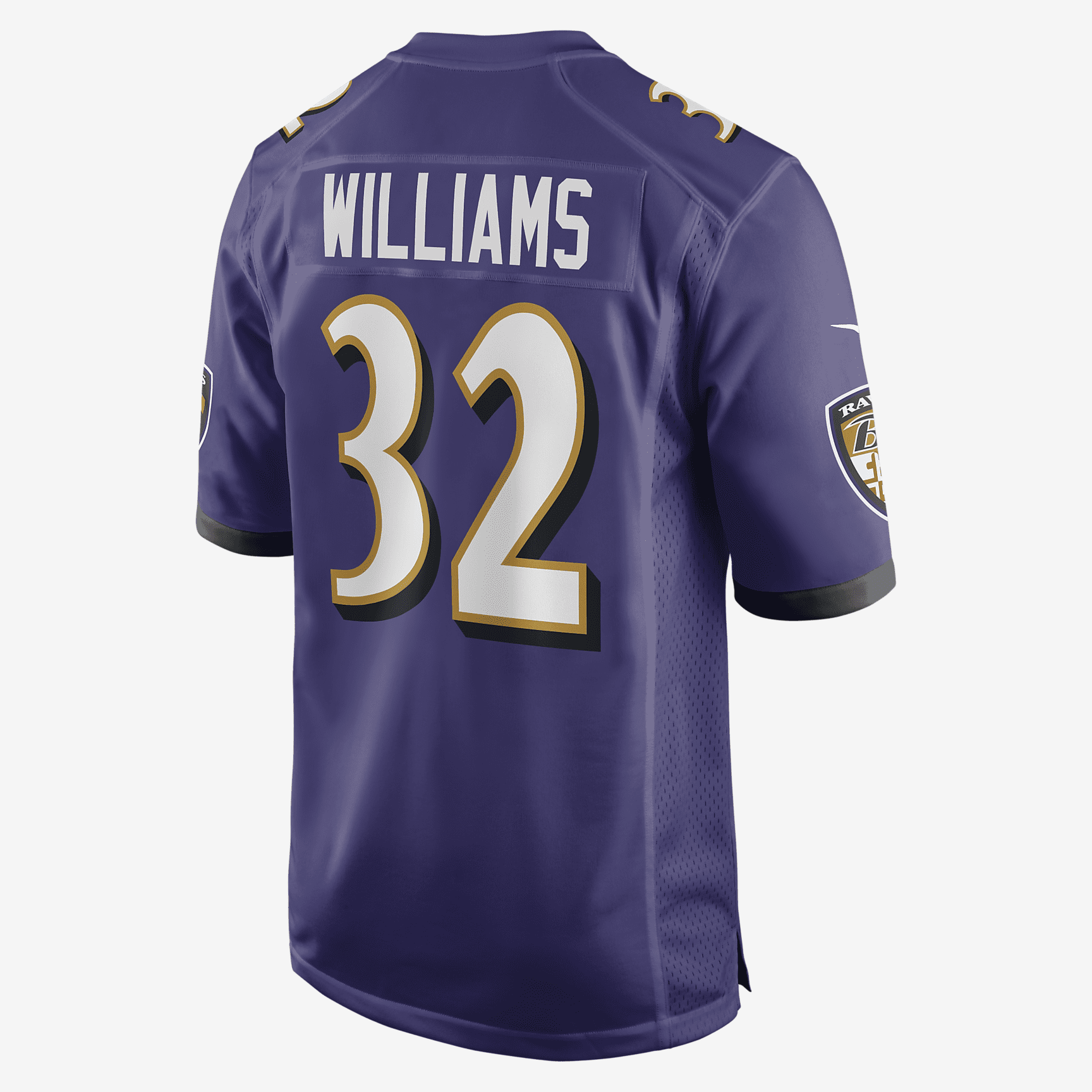 NFL Baltimore Ravens (Marcus Williams) Men's Game Football Jersey - Purple