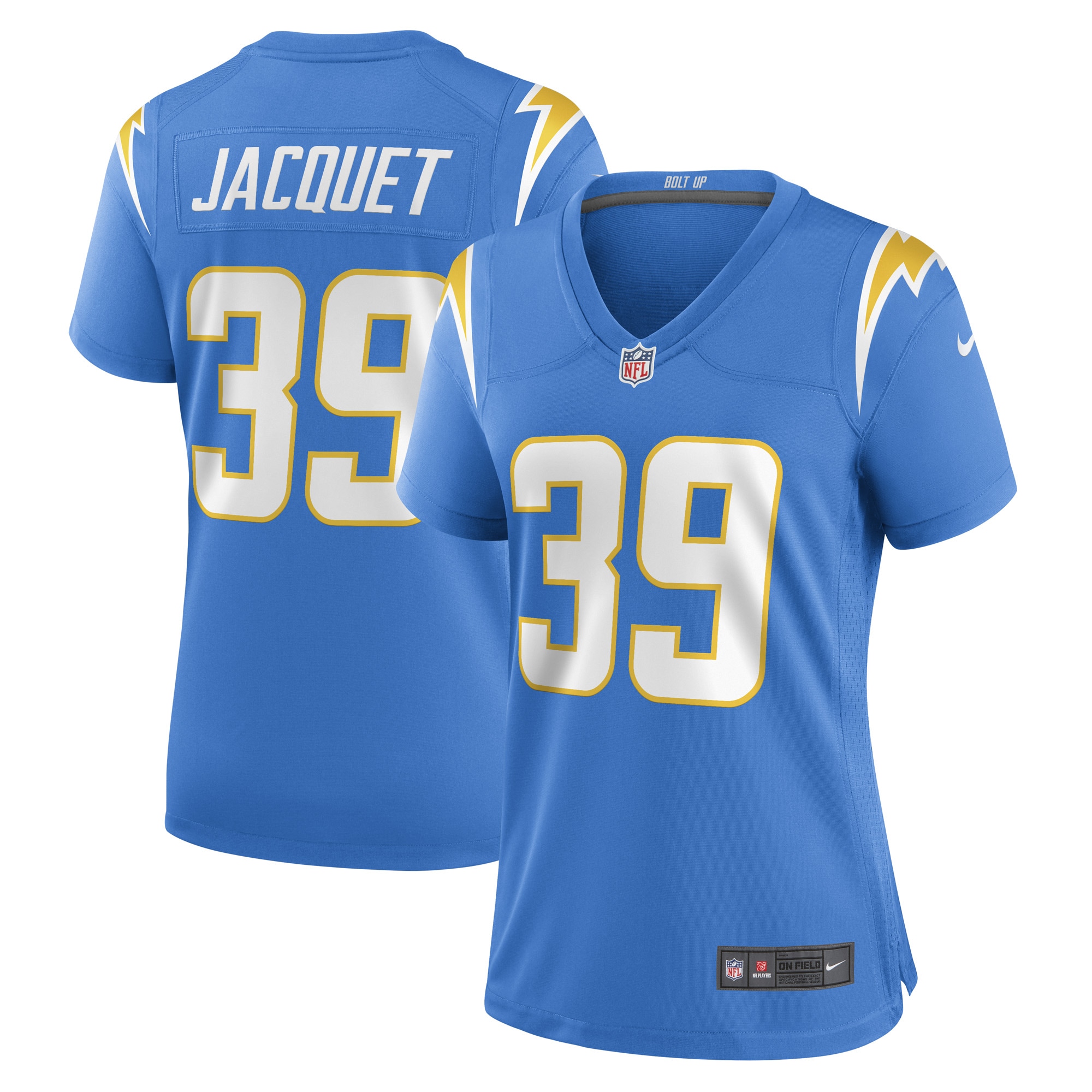 Michael Jacquet Los Angeles Chargers Nike Women's Game Player Jersey - Powder Blue