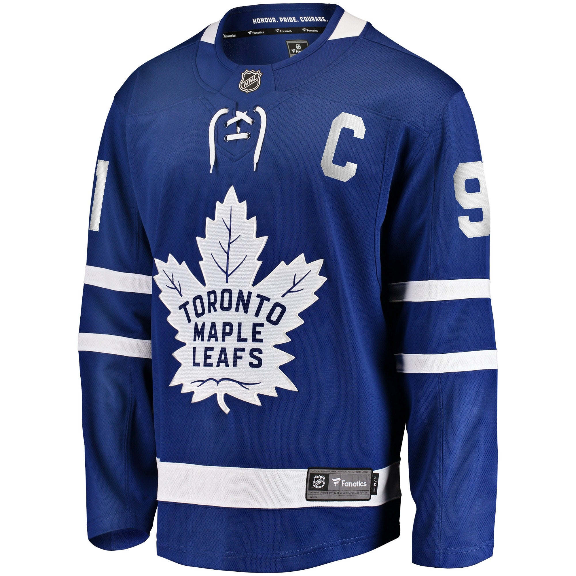 Men's Fanatics Branded John Tavares Blue Toronto Maple Leafs Home Captain Premier Breakaway Player Jersey
