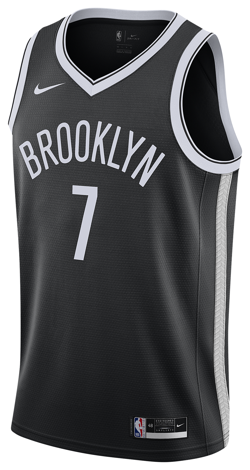 Men's Durant Kevin Nike Nets Swingman Jersey - Black